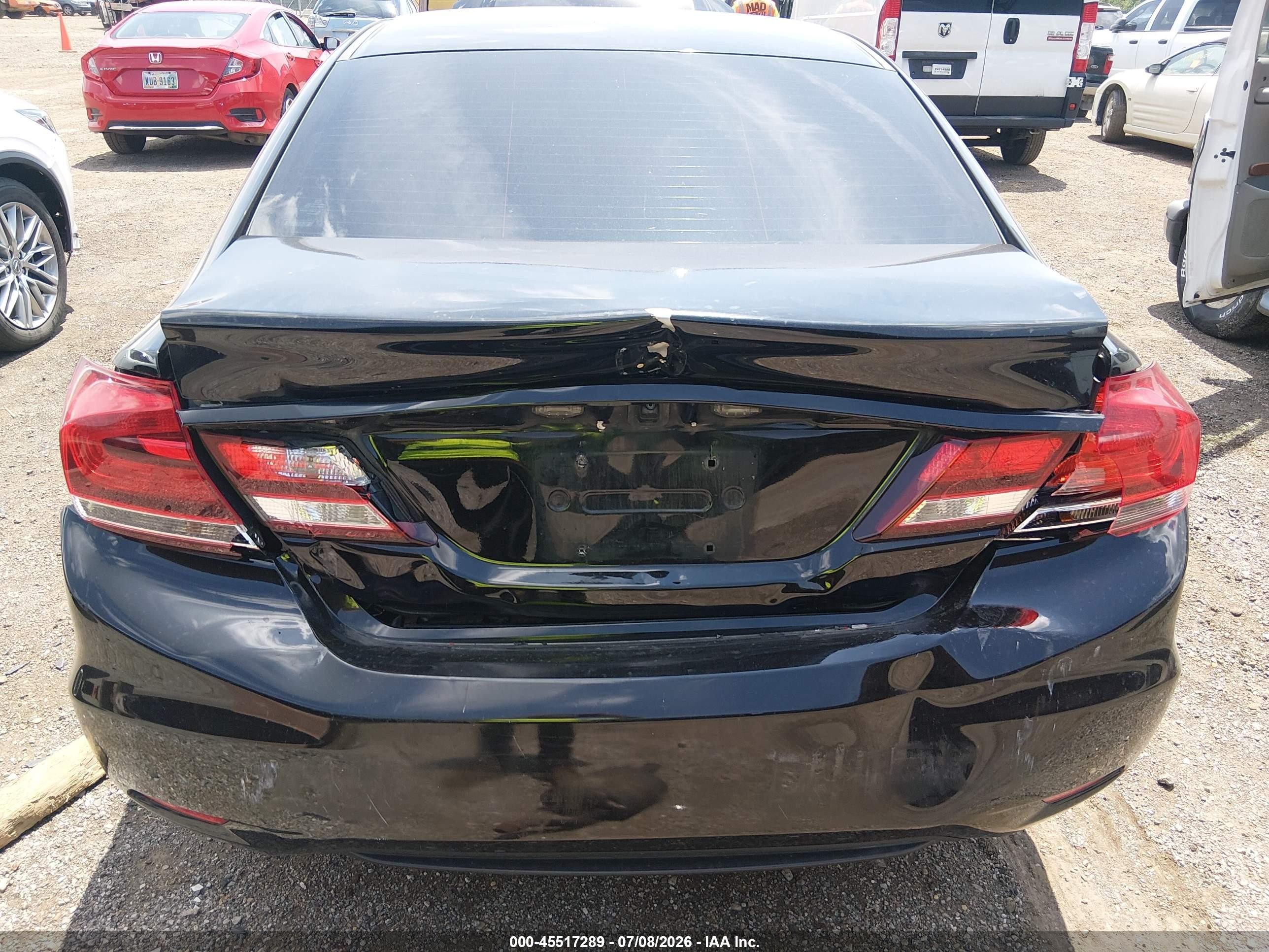 2013 Honda Civic Ex Black vin: 19XFB2F81DE019487