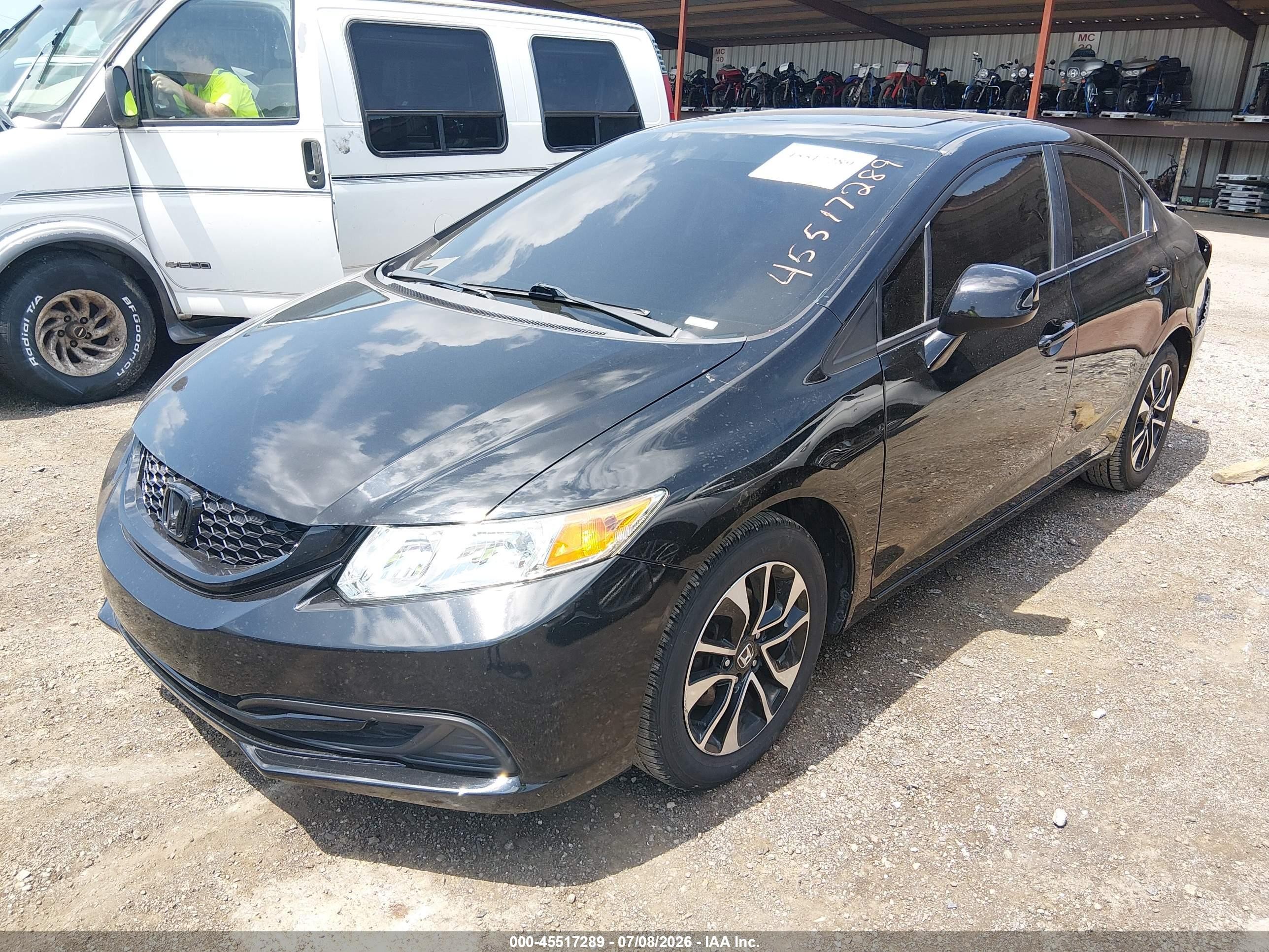 2013 Honda Civic Ex Black vin: 19XFB2F81DE019487