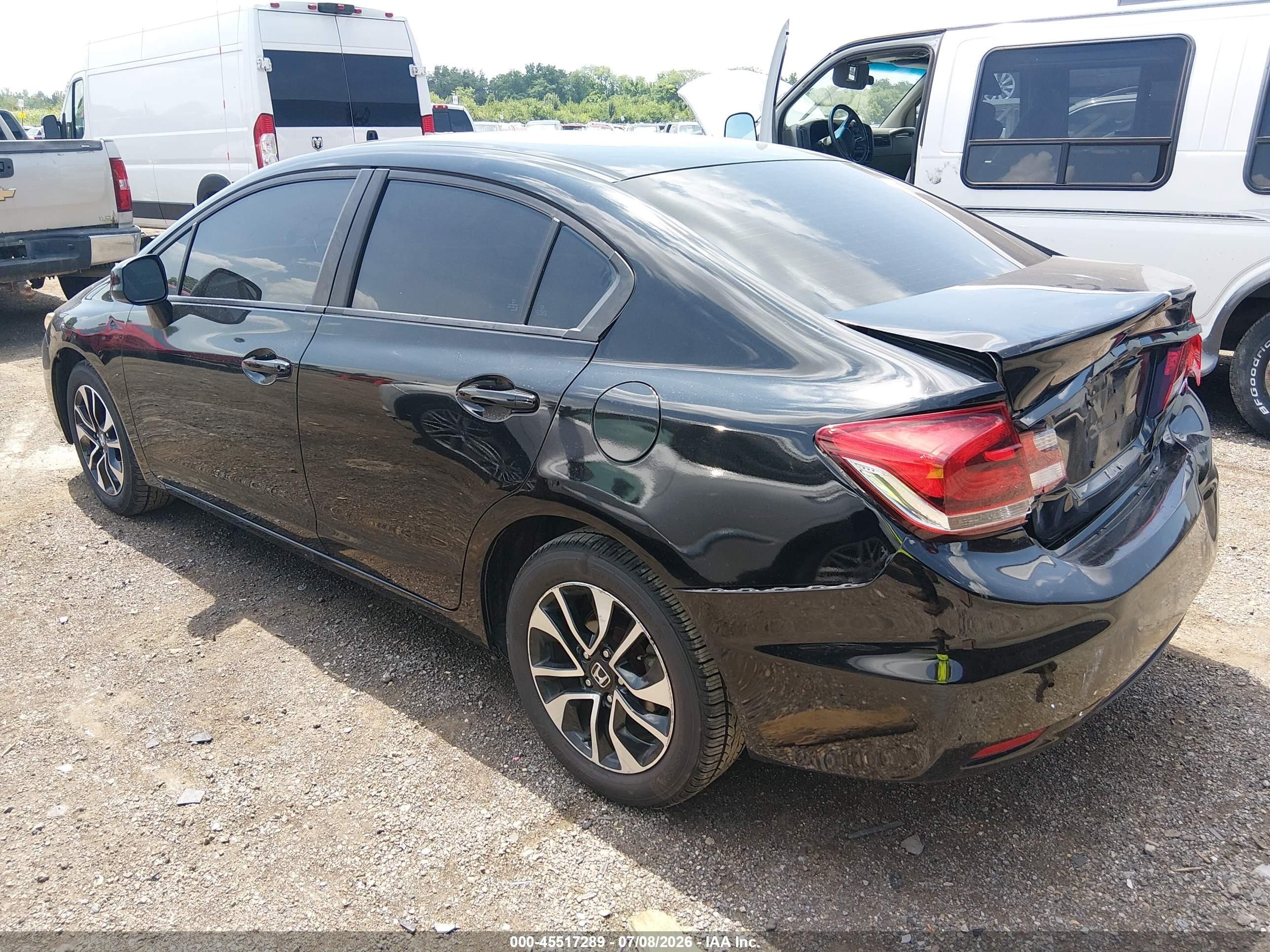 2013 Honda Civic Ex Black vin: 19XFB2F81DE019487