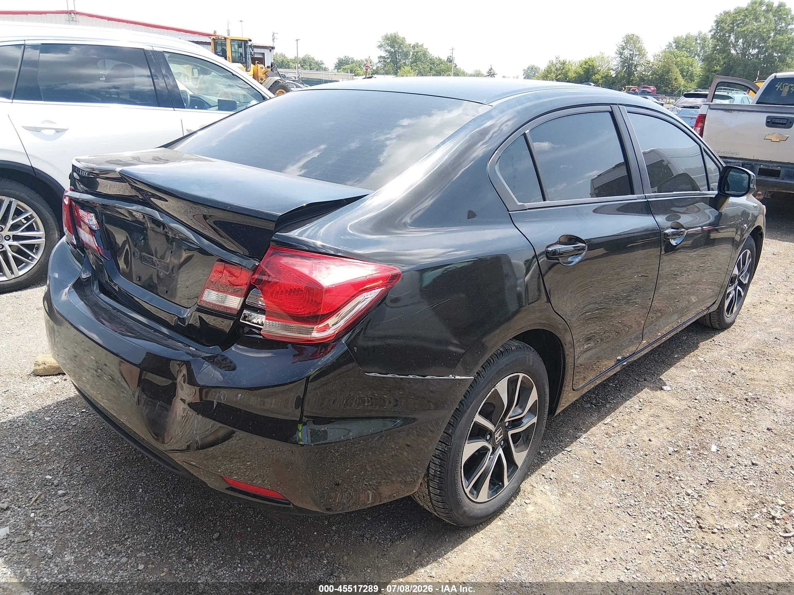 2013 Honda Civic Ex Black vin: 19XFB2F81DE019487