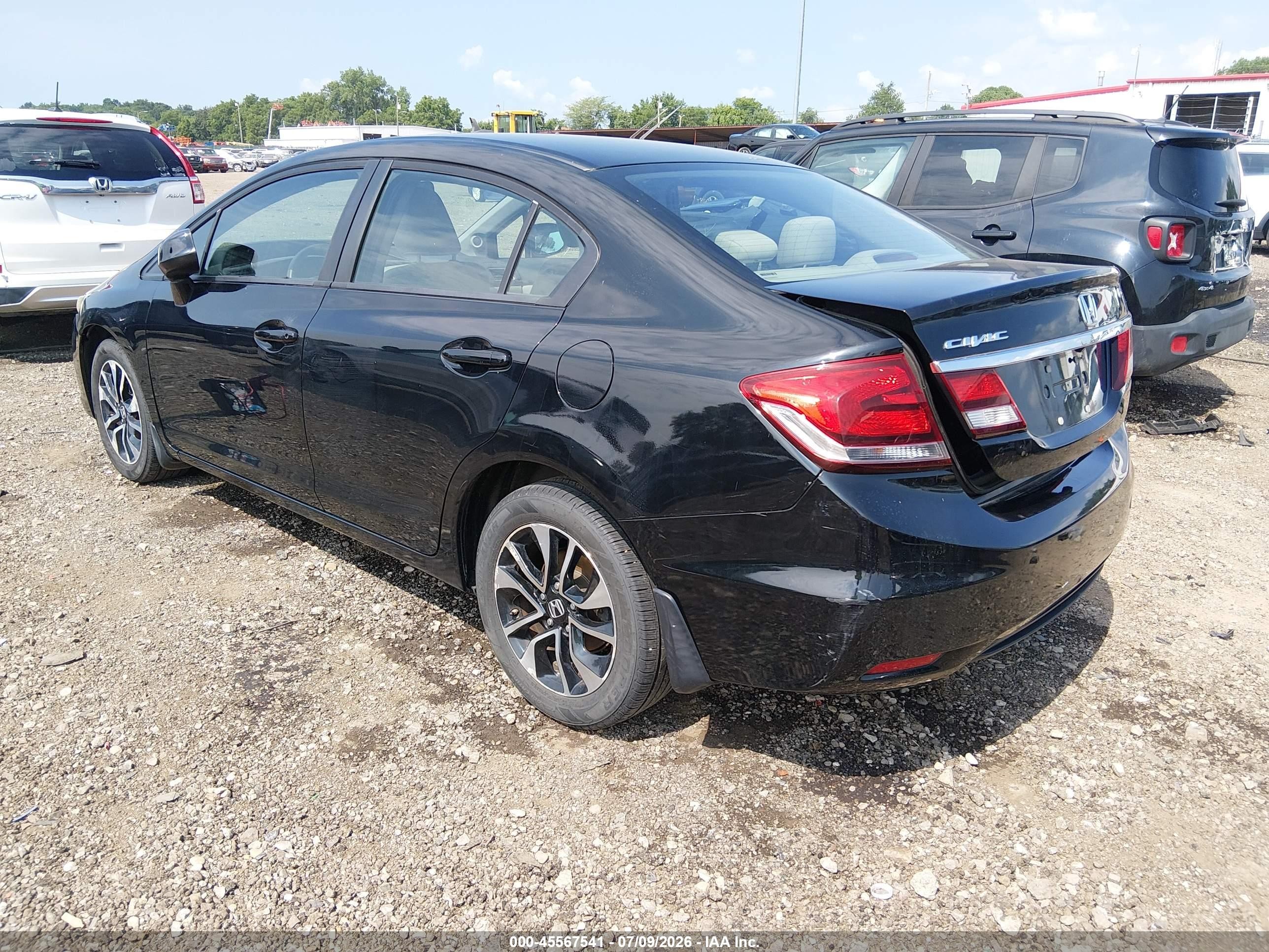 2013 Honda Civic Ex Black vin: 19XFB2F81DE022115