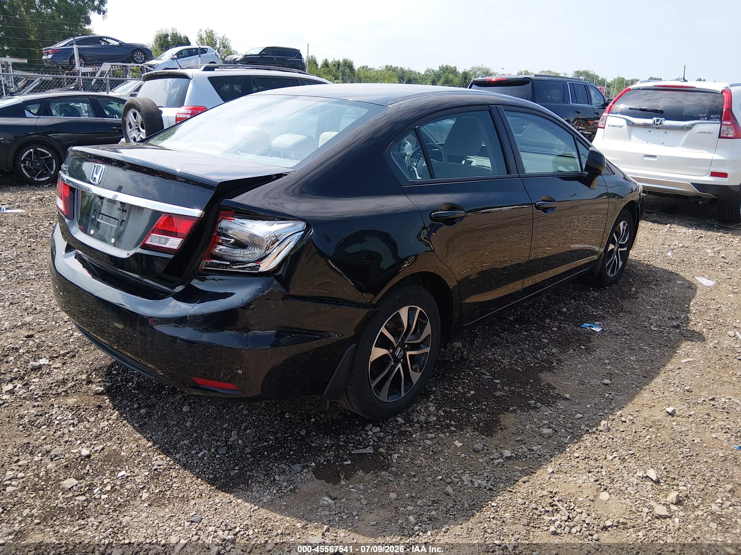 2013 Honda Civic Ex Black vin: 19XFB2F81DE022115