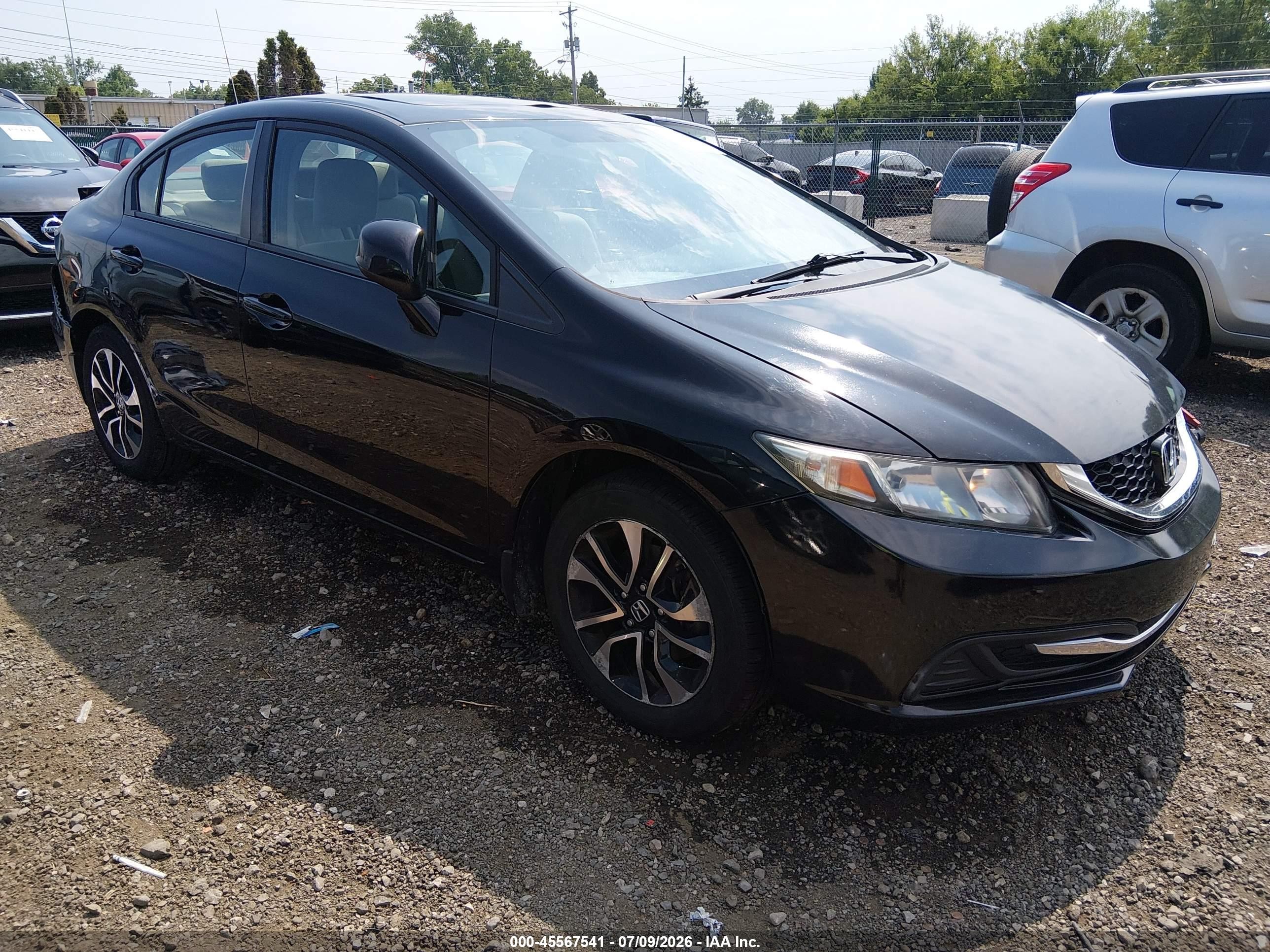 2013 Honda Civic Ex Black vin: 19XFB2F81DE022115