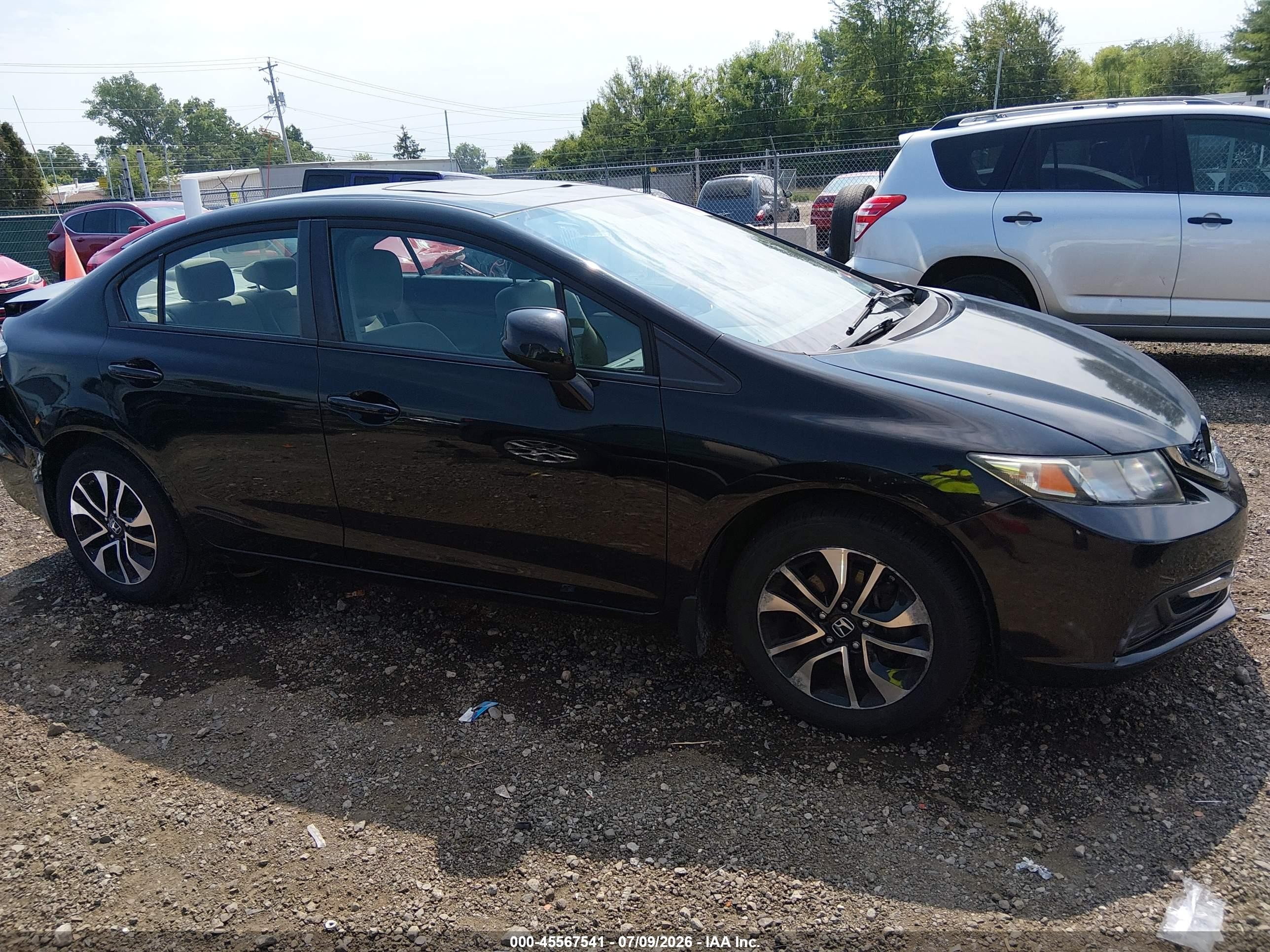2013 Honda Civic Ex Black vin: 19XFB2F81DE022115