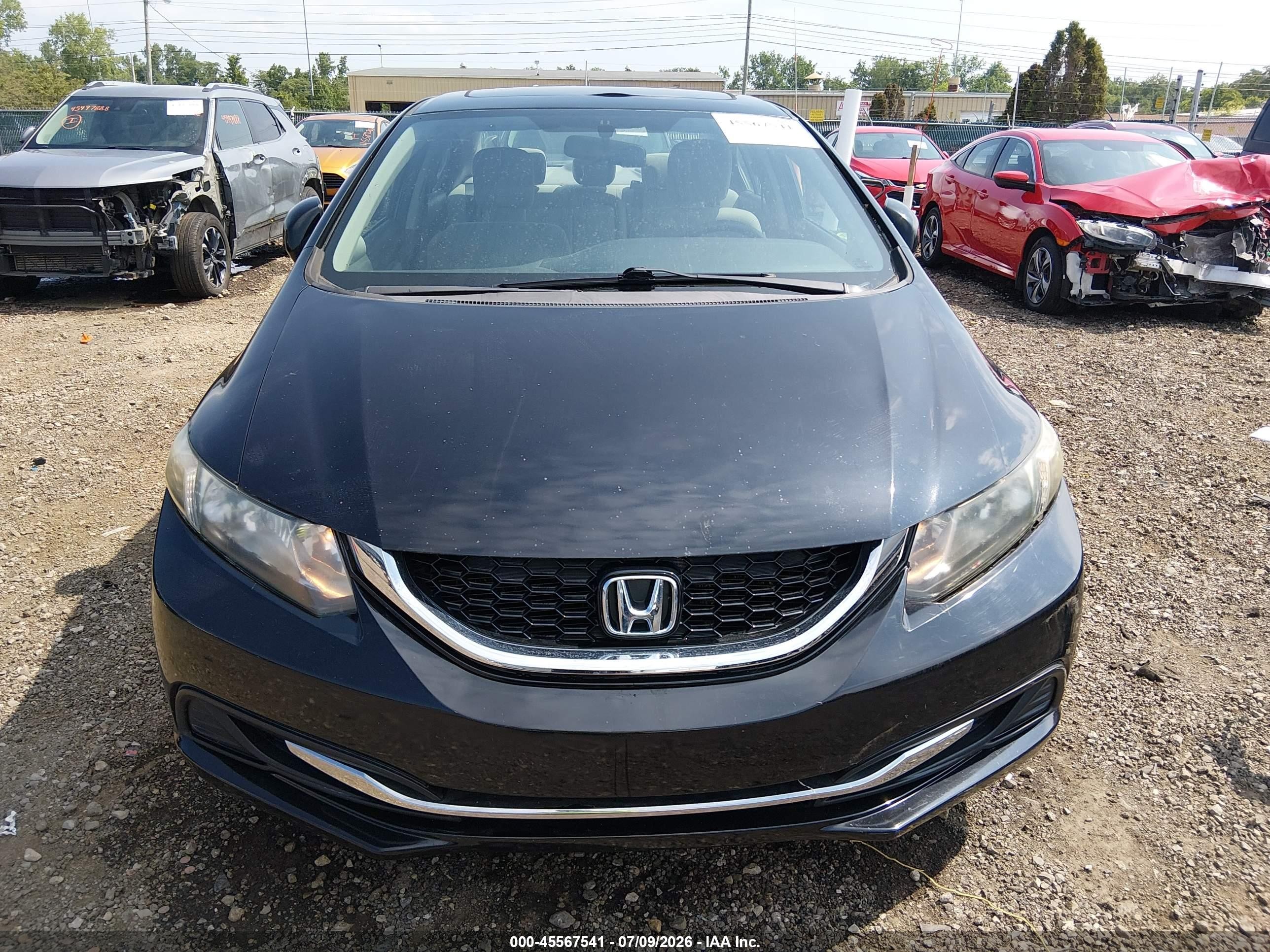 2013 Honda Civic Ex Black vin: 19XFB2F81DE022115