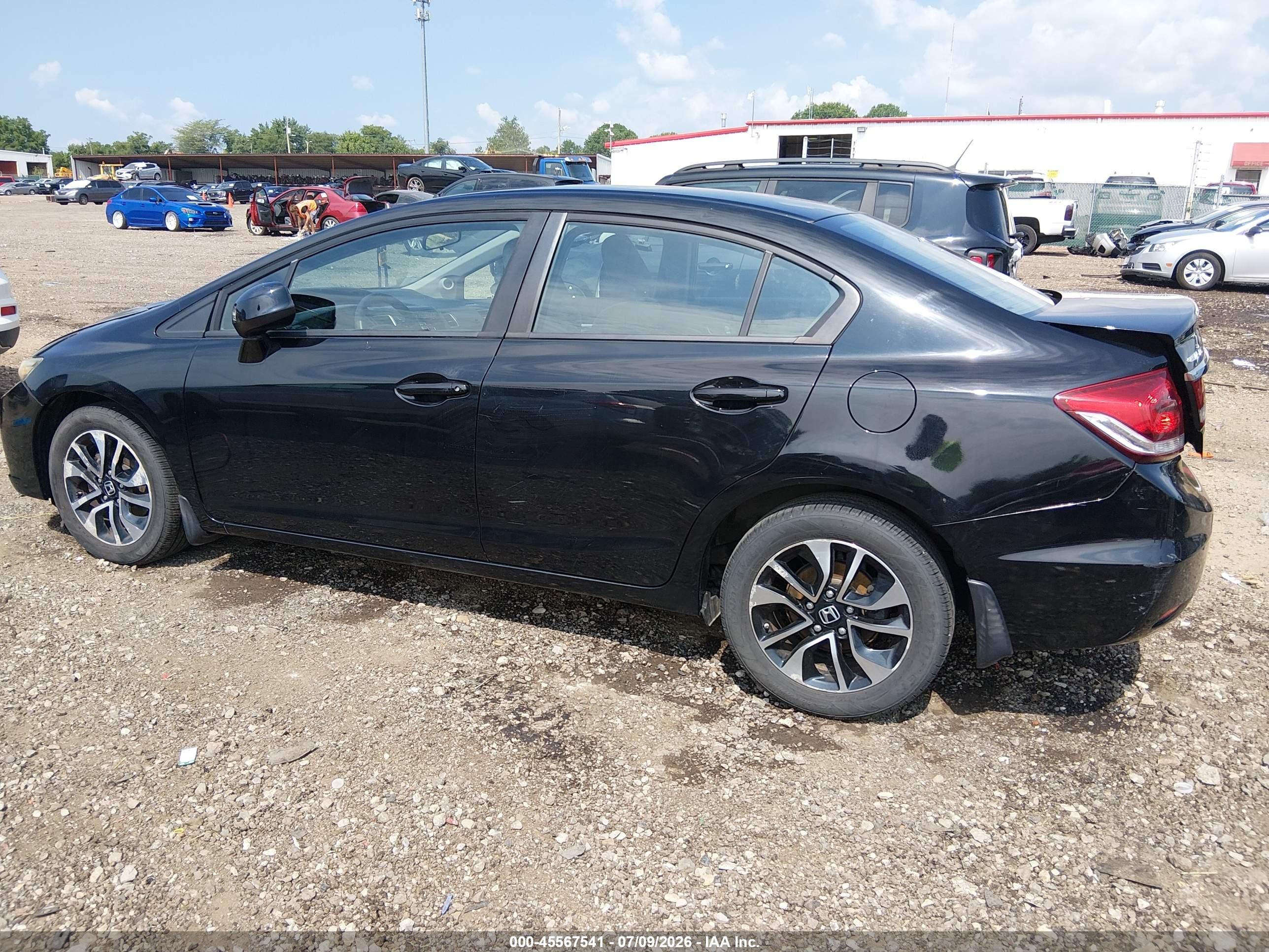 2013 Honda Civic Ex Black vin: 19XFB2F81DE022115