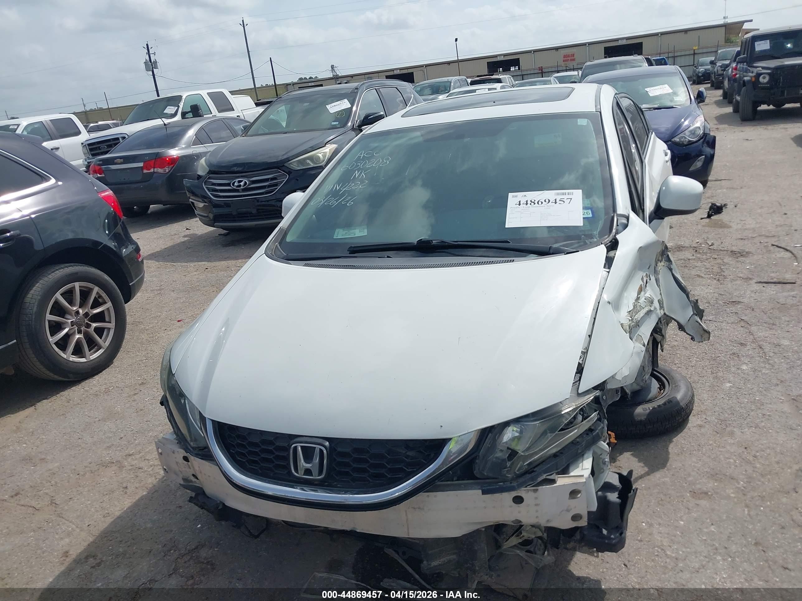 2013 Honda Civic Ex White vin: 19XFB2F81DE024222