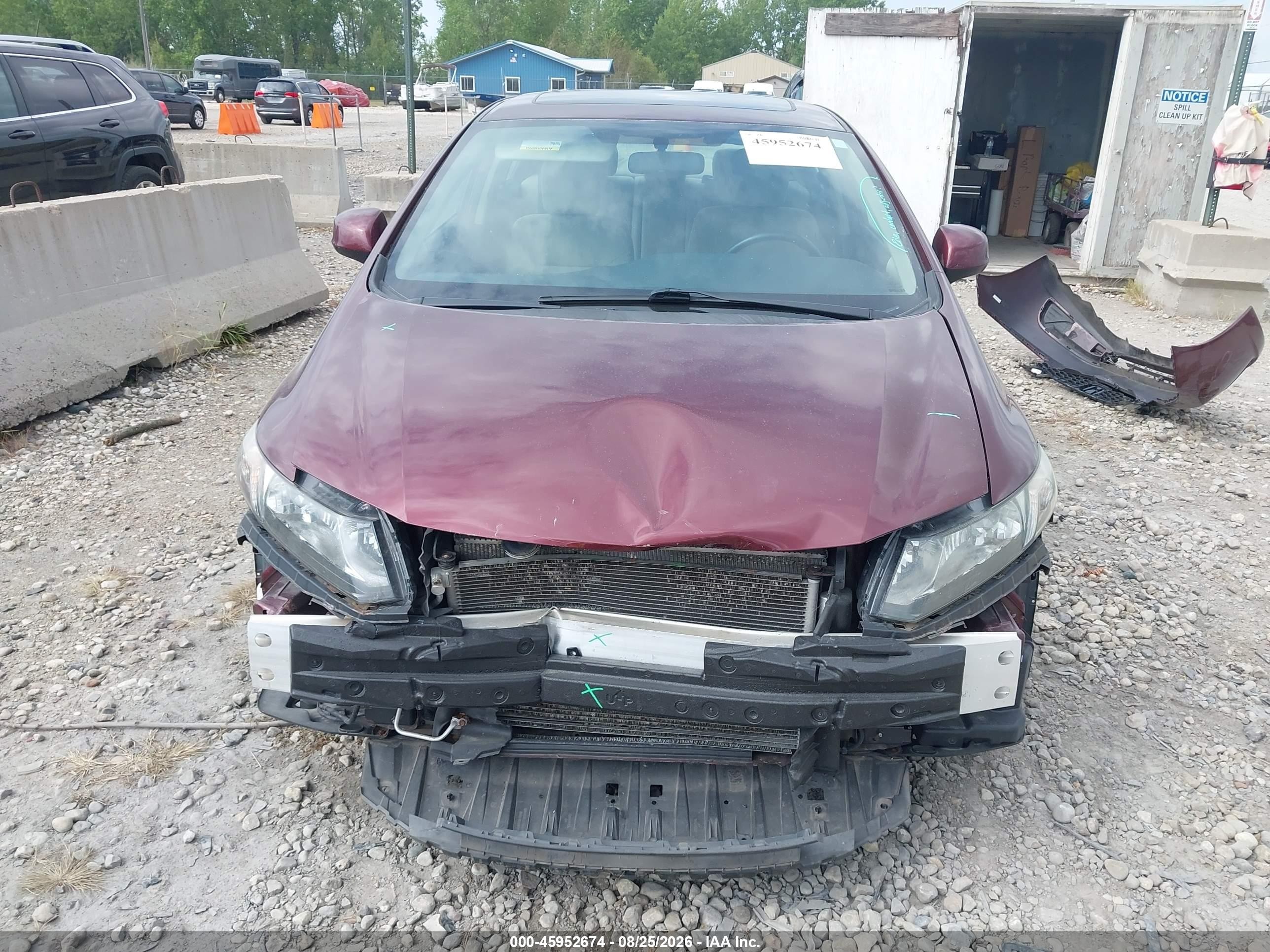 2013 Honda Civic Ex Red vin: 19XFB2F81DE024611