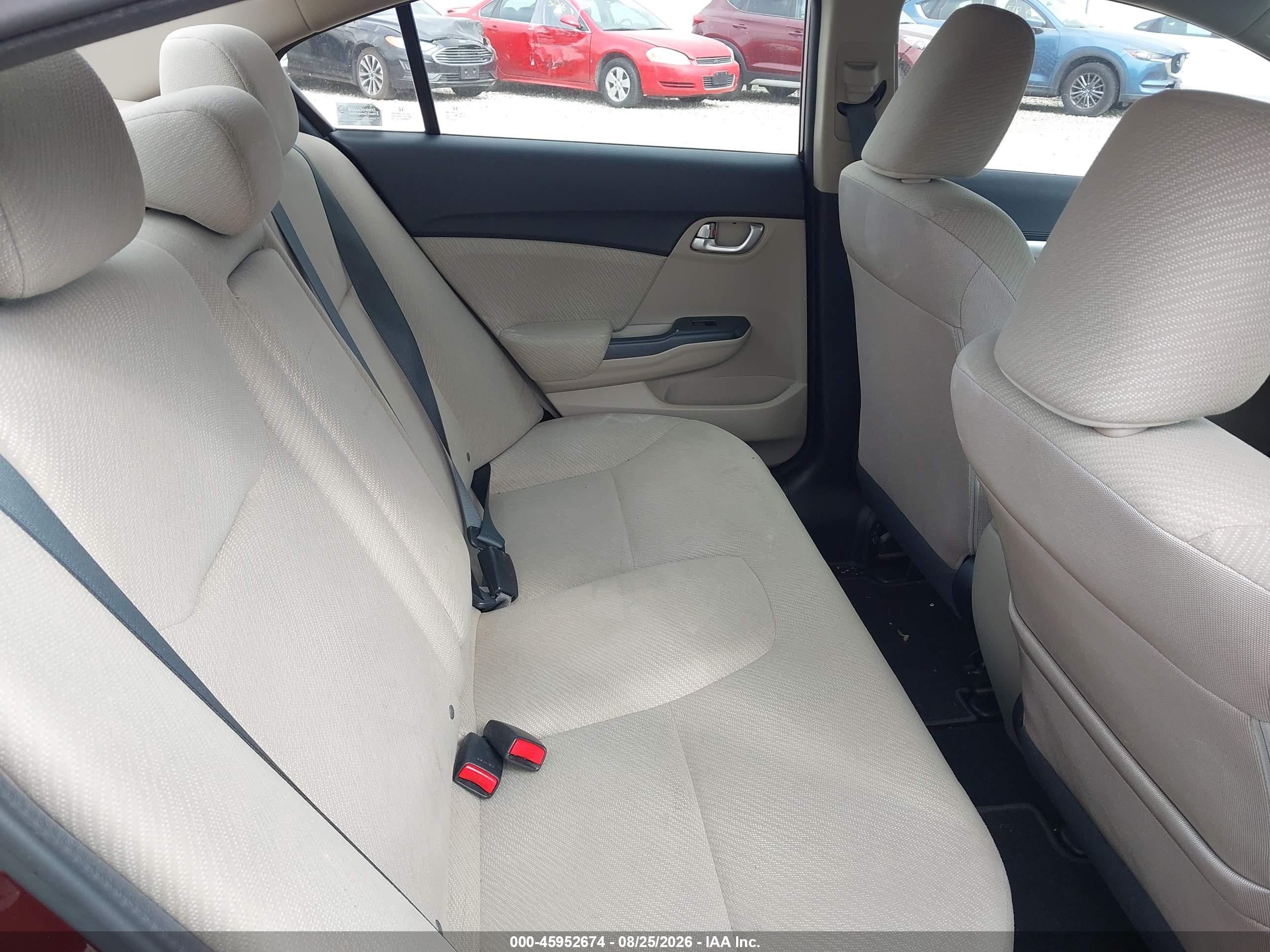 2013 Honda Civic Ex Red vin: 19XFB2F81DE024611