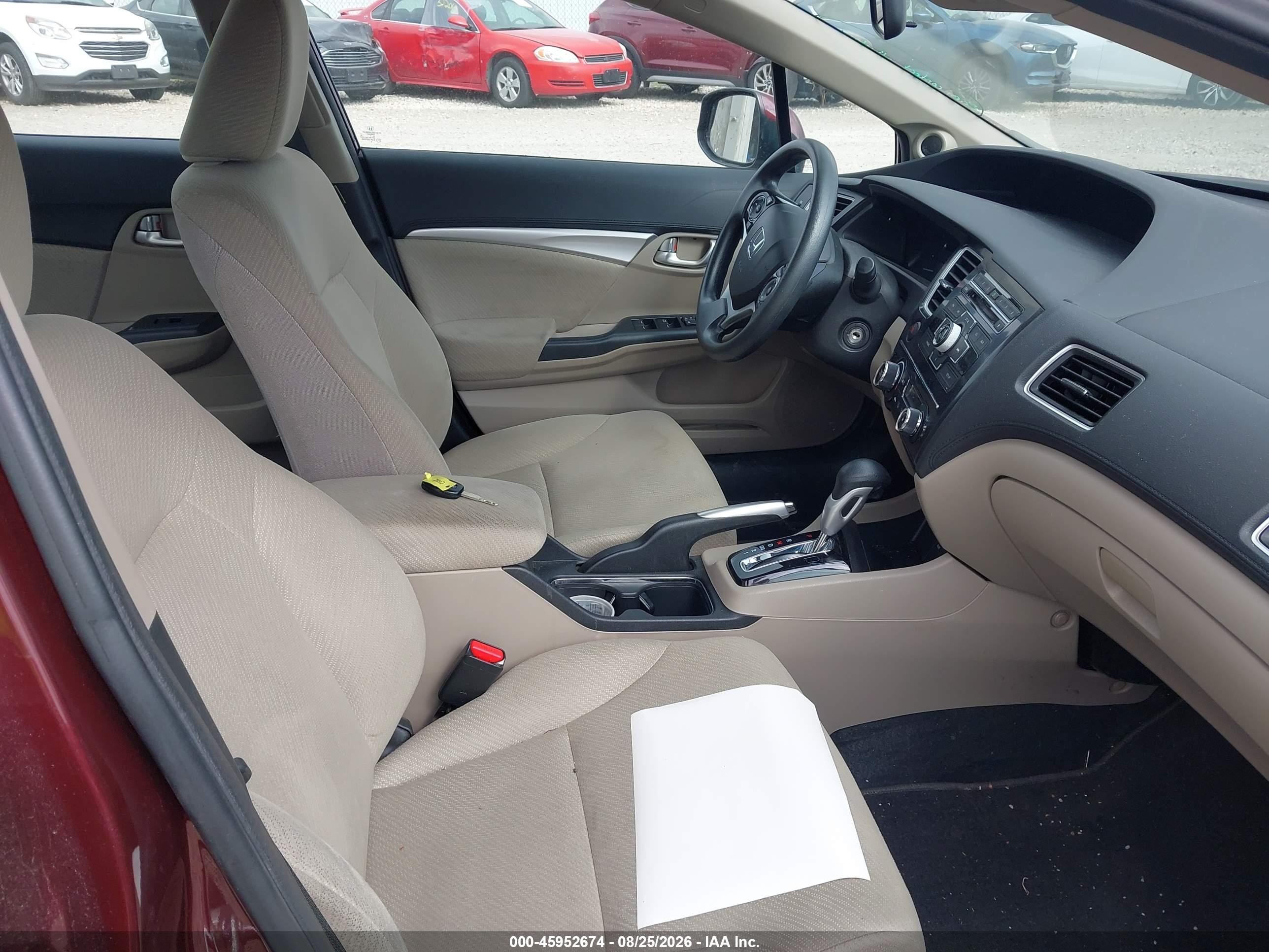 2013 Honda Civic Ex Red vin: 19XFB2F81DE024611