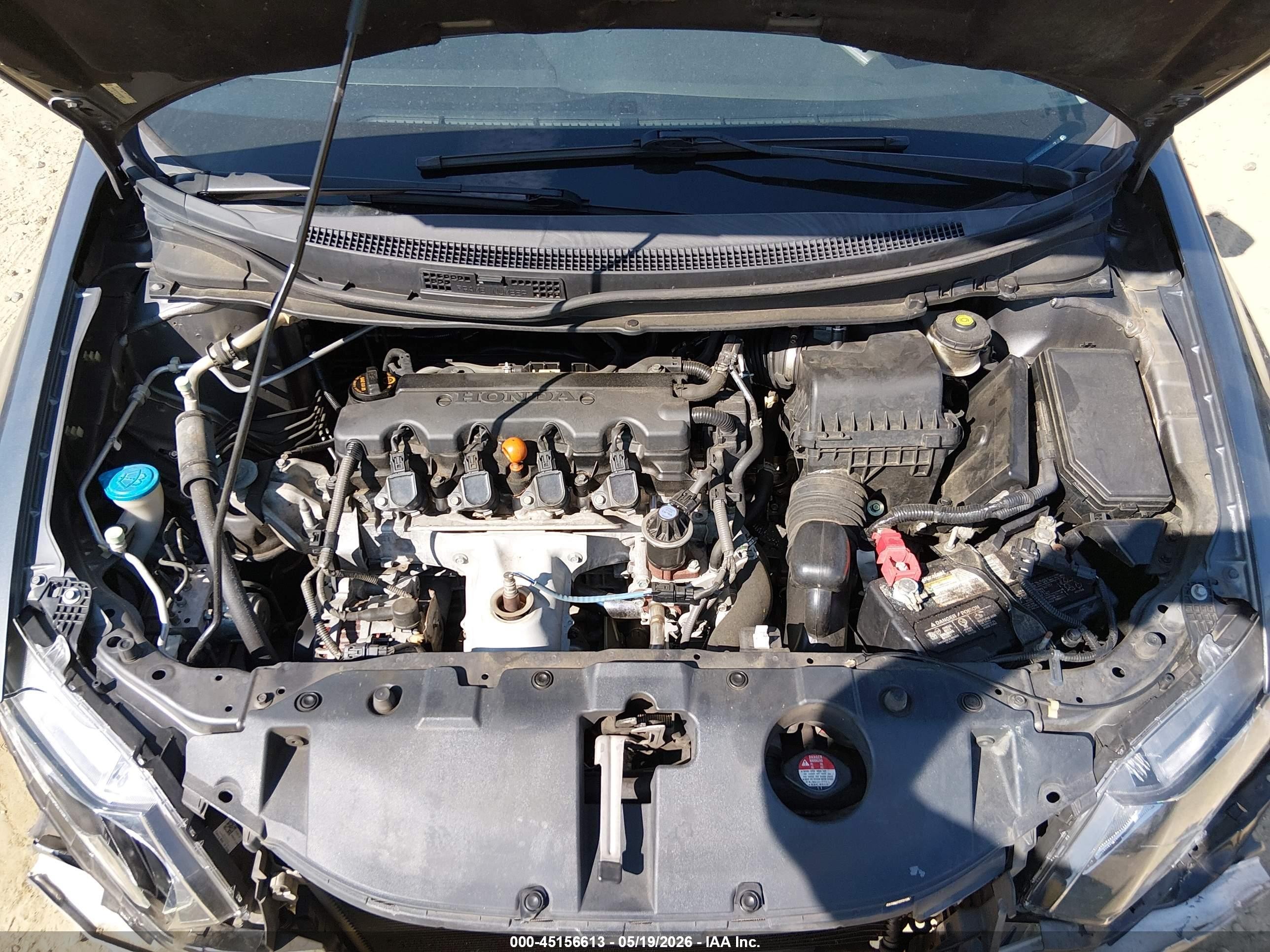2013 Honda Civic Ex Gray vin: 19XFB2F81DE026567