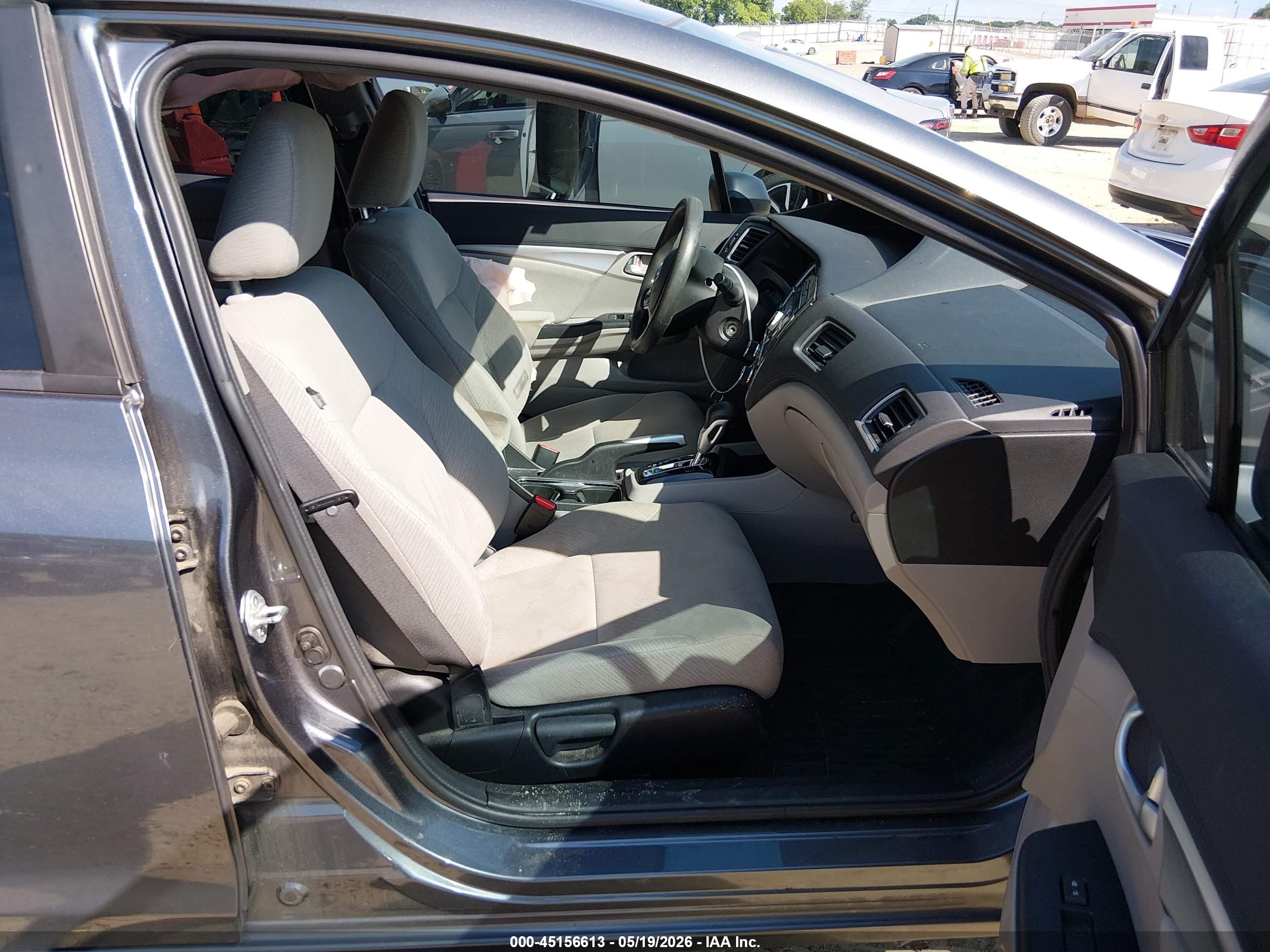 2013 Honda Civic Ex Gray vin: 19XFB2F81DE026567