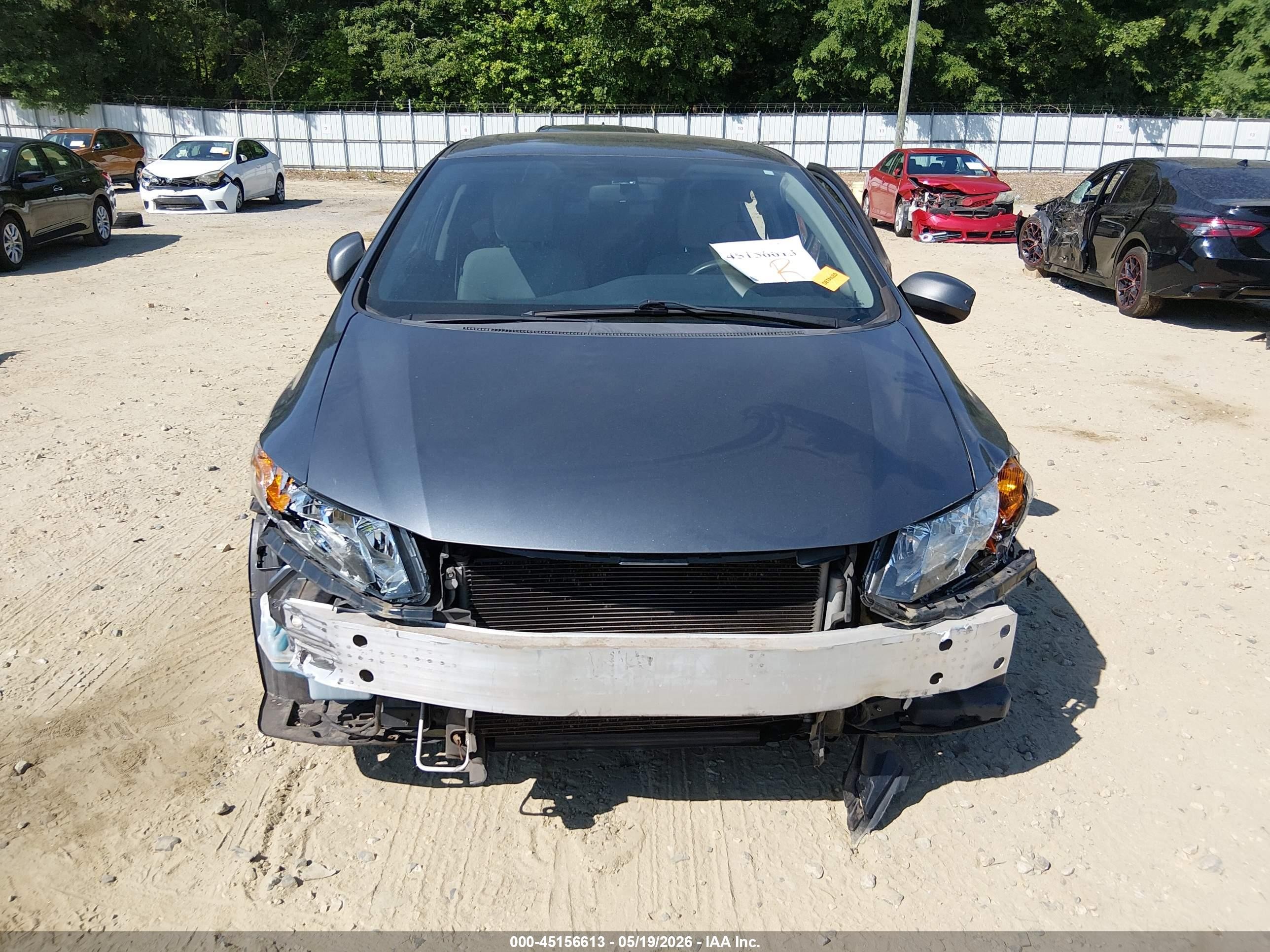 2013 Honda Civic Ex Gray vin: 19XFB2F81DE026567