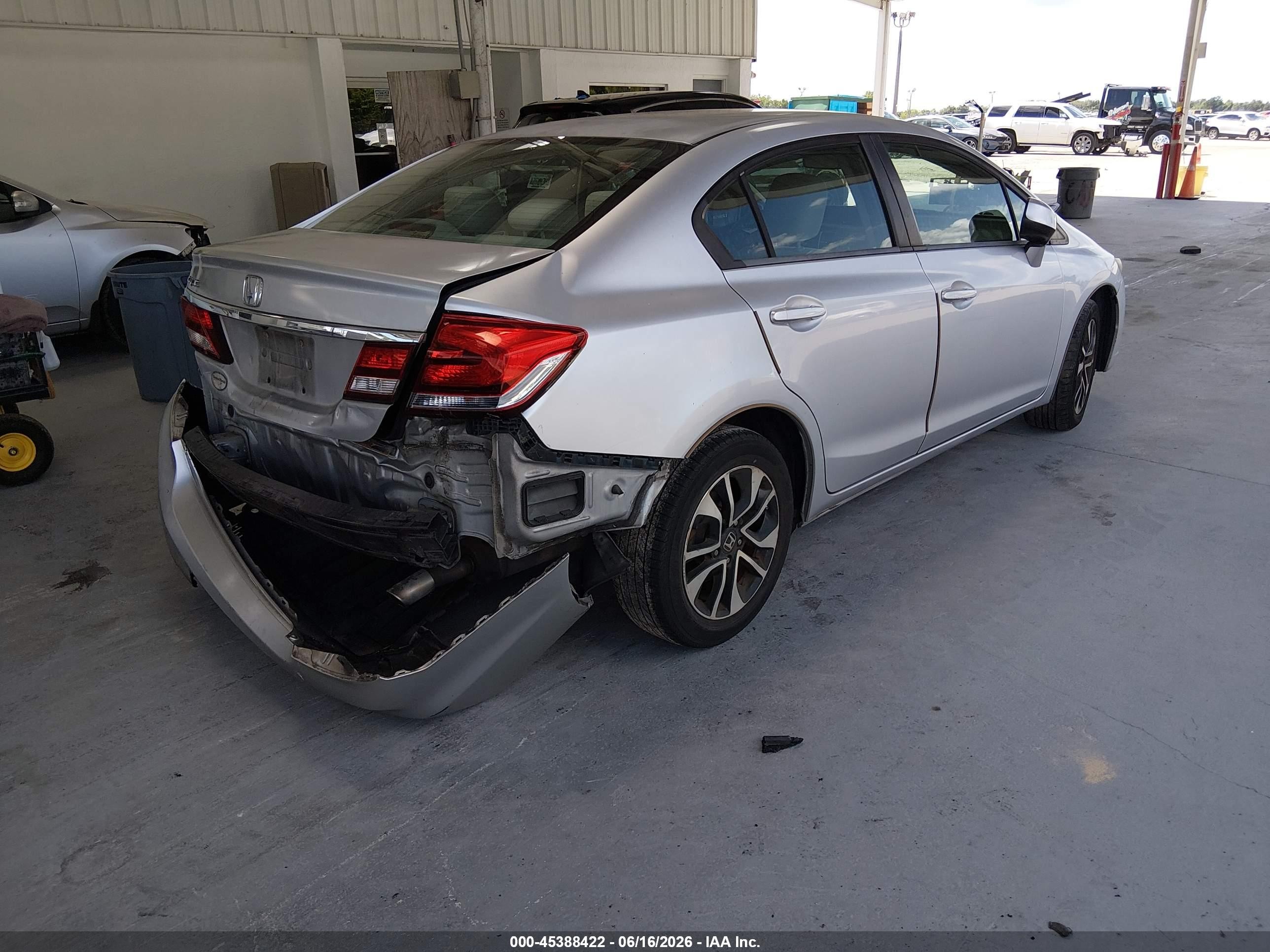 2013 Honda Civic Ex Silver vin: 19XFB2F81DE032241