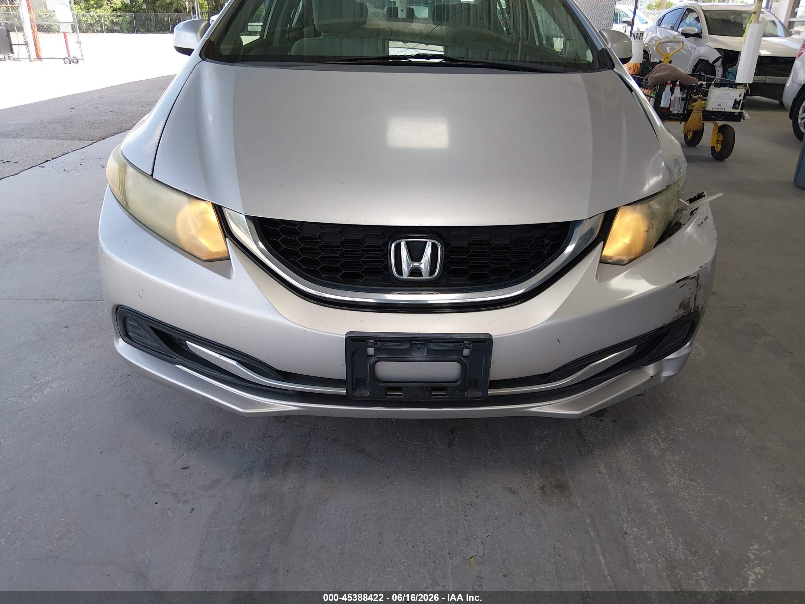2013 Honda Civic Ex Silver vin: 19XFB2F81DE032241