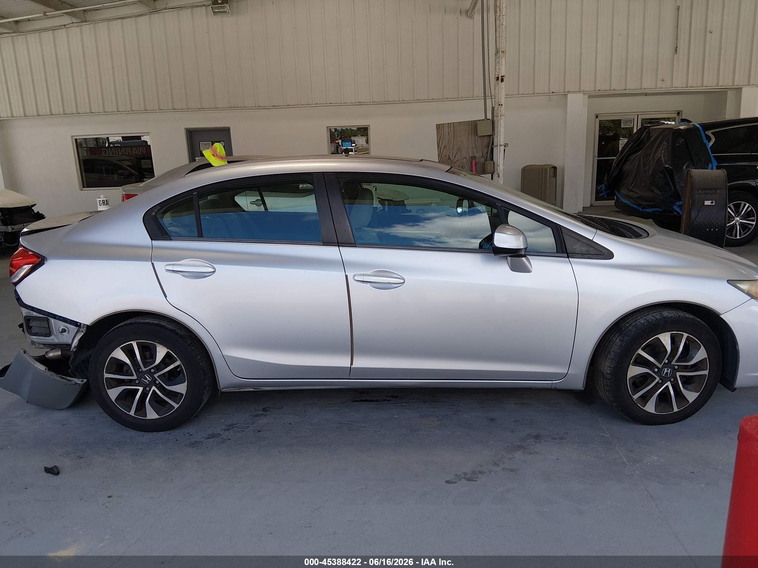 2013 Honda Civic Ex Silver vin: 19XFB2F81DE032241
