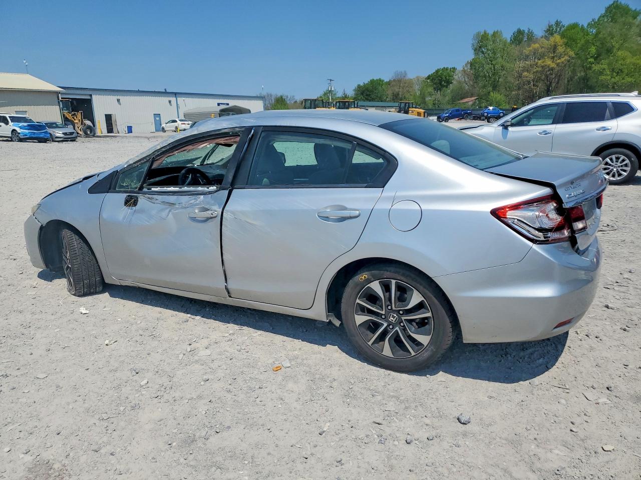 2013 Honda Civic Ex Silver vin: 19XFB2F81DE046480