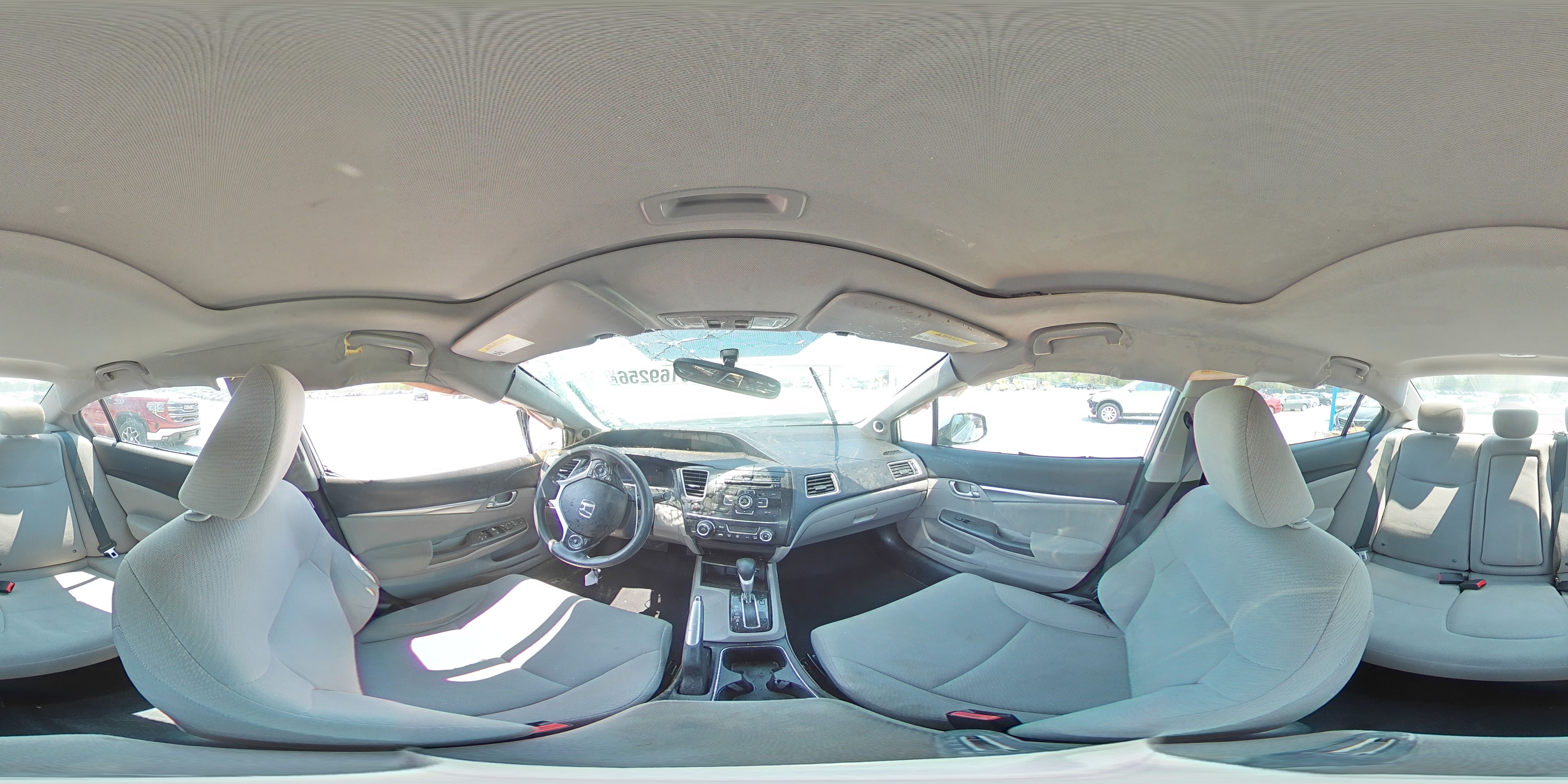 2013 Honda Civic Ex Silver vin: 19XFB2F81DE046480