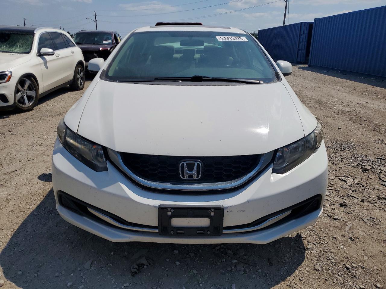 2013 Honda Civic Ex White vin: 19XFB2F81DE055406