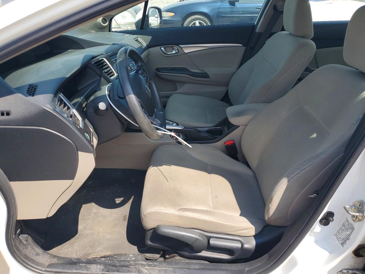 2013 Honda Civic Ex White vin: 19XFB2F81DE055406