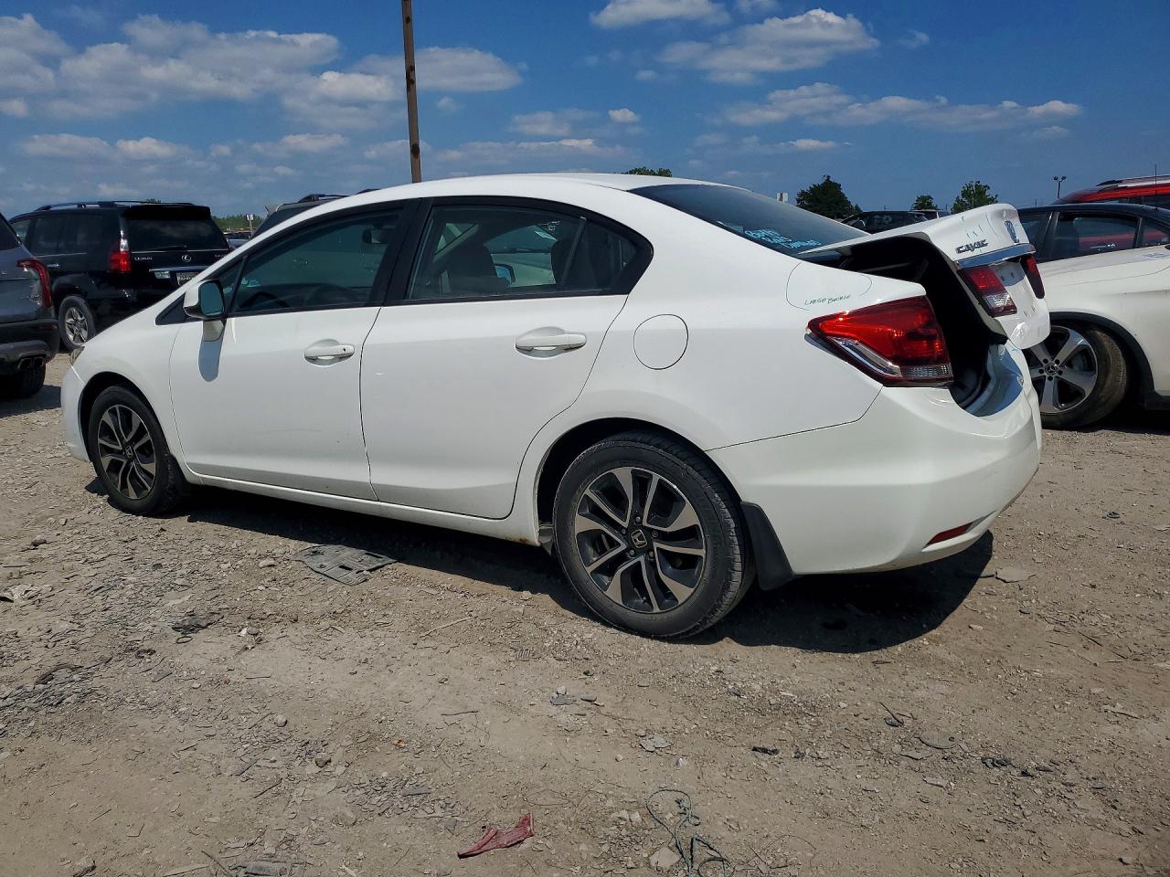 2013 Honda Civic Ex White vin: 19XFB2F81DE055406