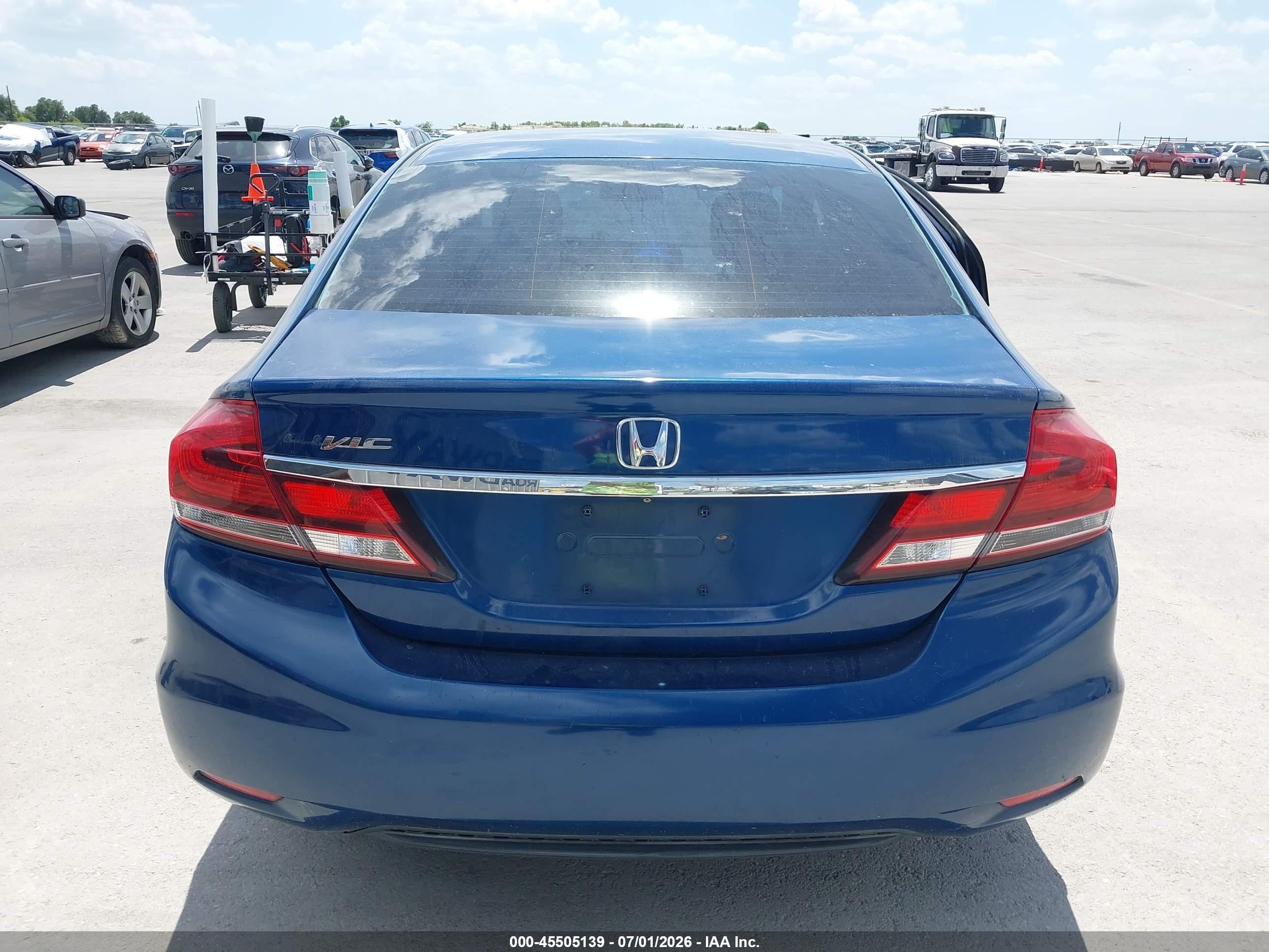 2013 Honda Civic Ex Blue vin: 19XFB2F81DE055826