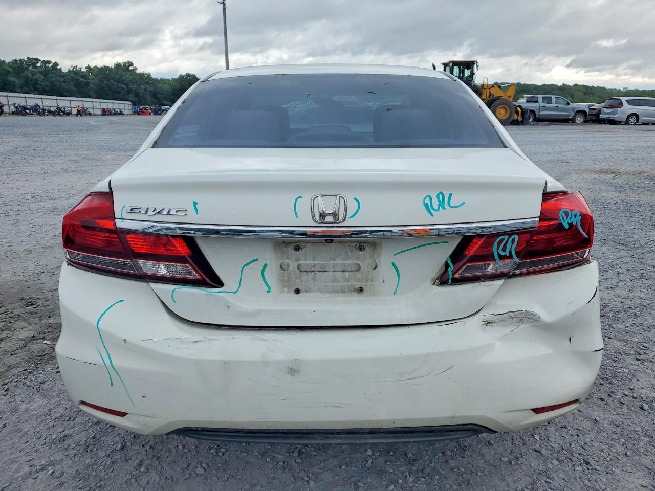 2013 Honda Civic Ex White vin: 19XFB2F81DE062159