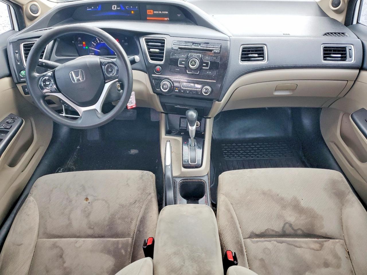 2013 Honda Civic Ex White vin: 19XFB2F81DE062159