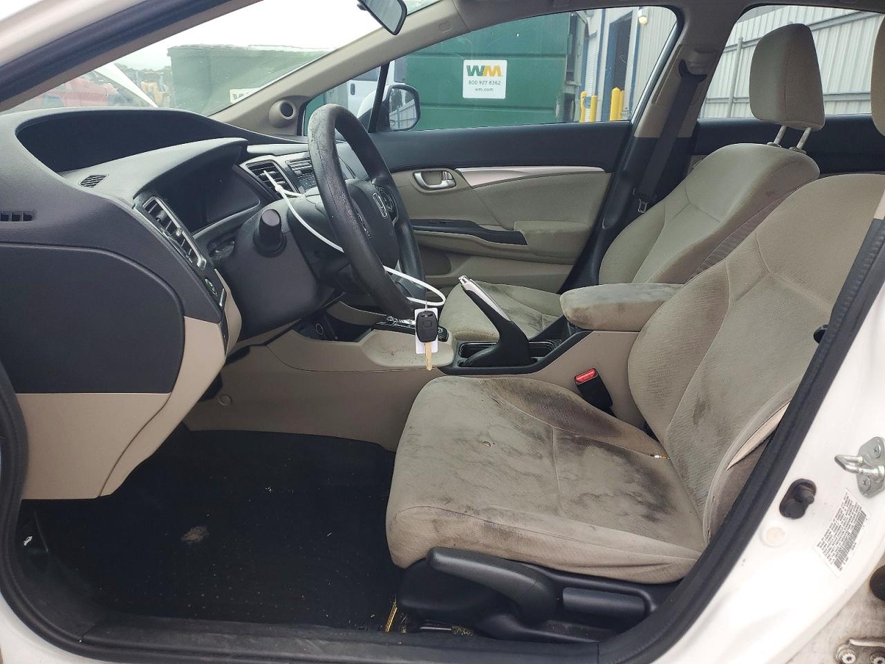 2013 Honda Civic Ex White vin: 19XFB2F81DE062159