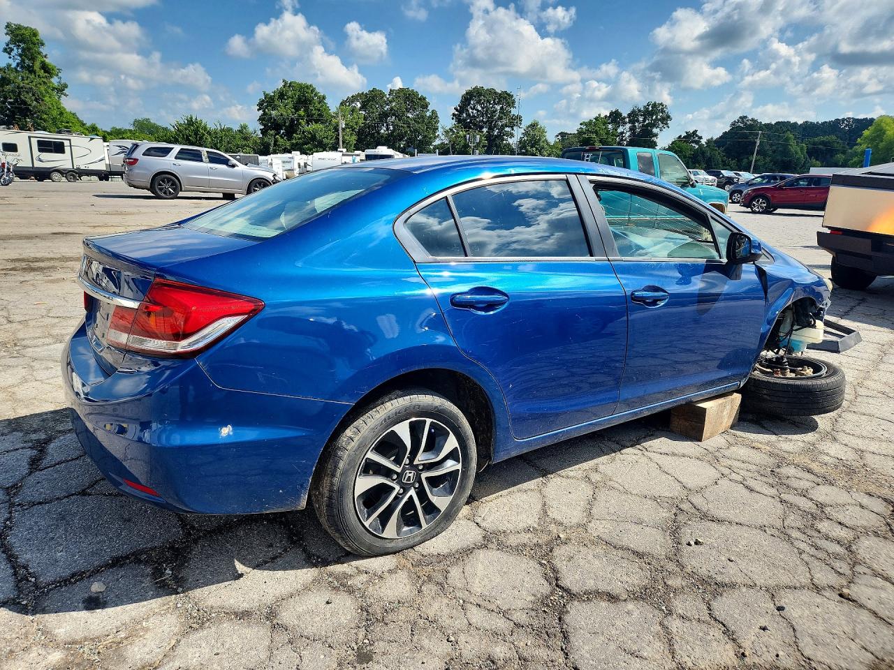 2013 Honda Civic Ex Blue vin: 19XFB2F81DE070777