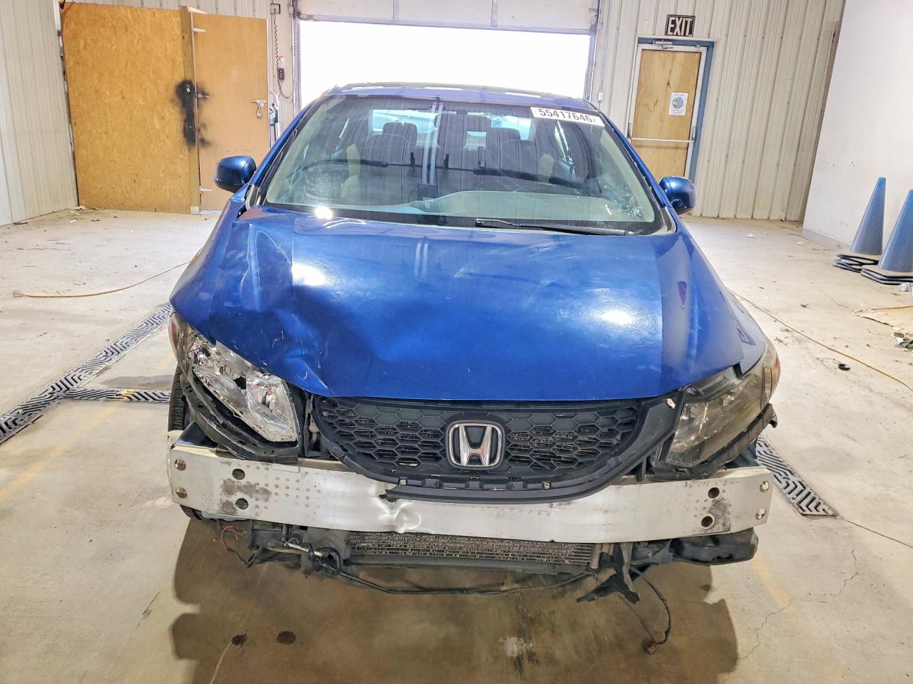 2013 Honda Civic Ex Blue vin: 19XFB2F81DE072240