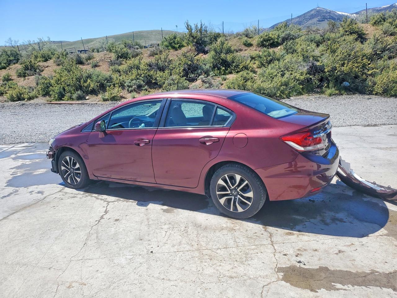 2013 Honda Civic Ex Maroon vin: 19XFB2F81DE079902