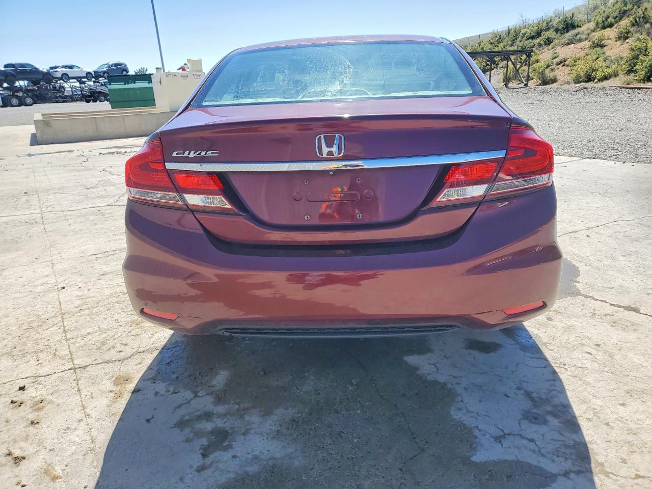 2013 Honda Civic Ex Maroon vin: 19XFB2F81DE079902