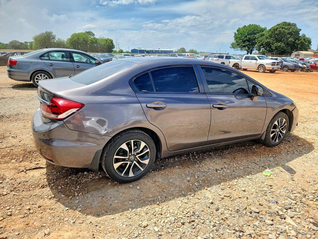 2013 Honda Civic Ex Gray vin: 19XFB2F81DE080029