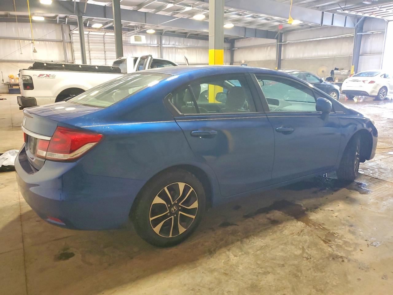 2013 Honda Civic Ex Синий vin: 19XFB2F81DE233217