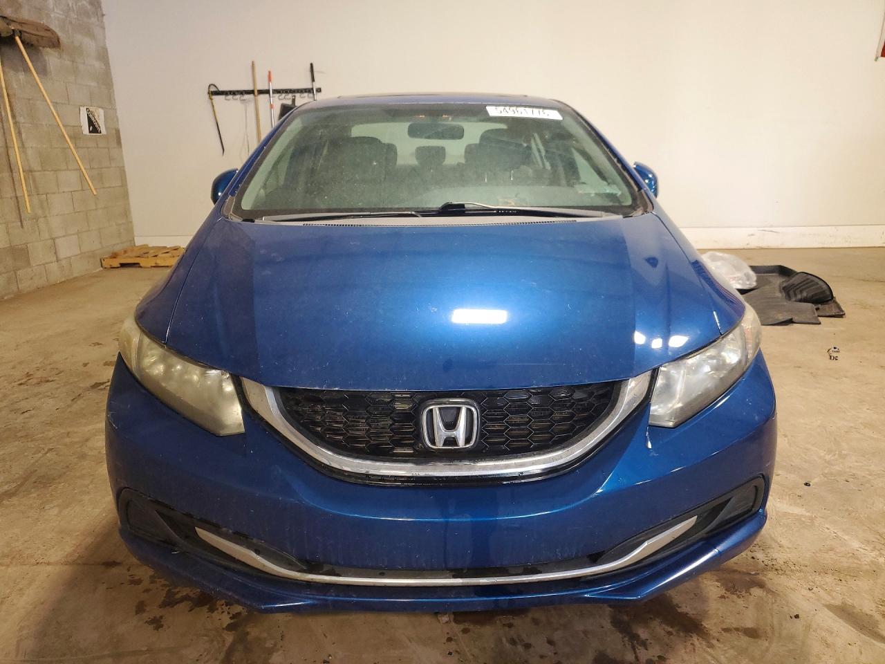 2013 Honda Civic Ex Синий vin: 19XFB2F81DE233217