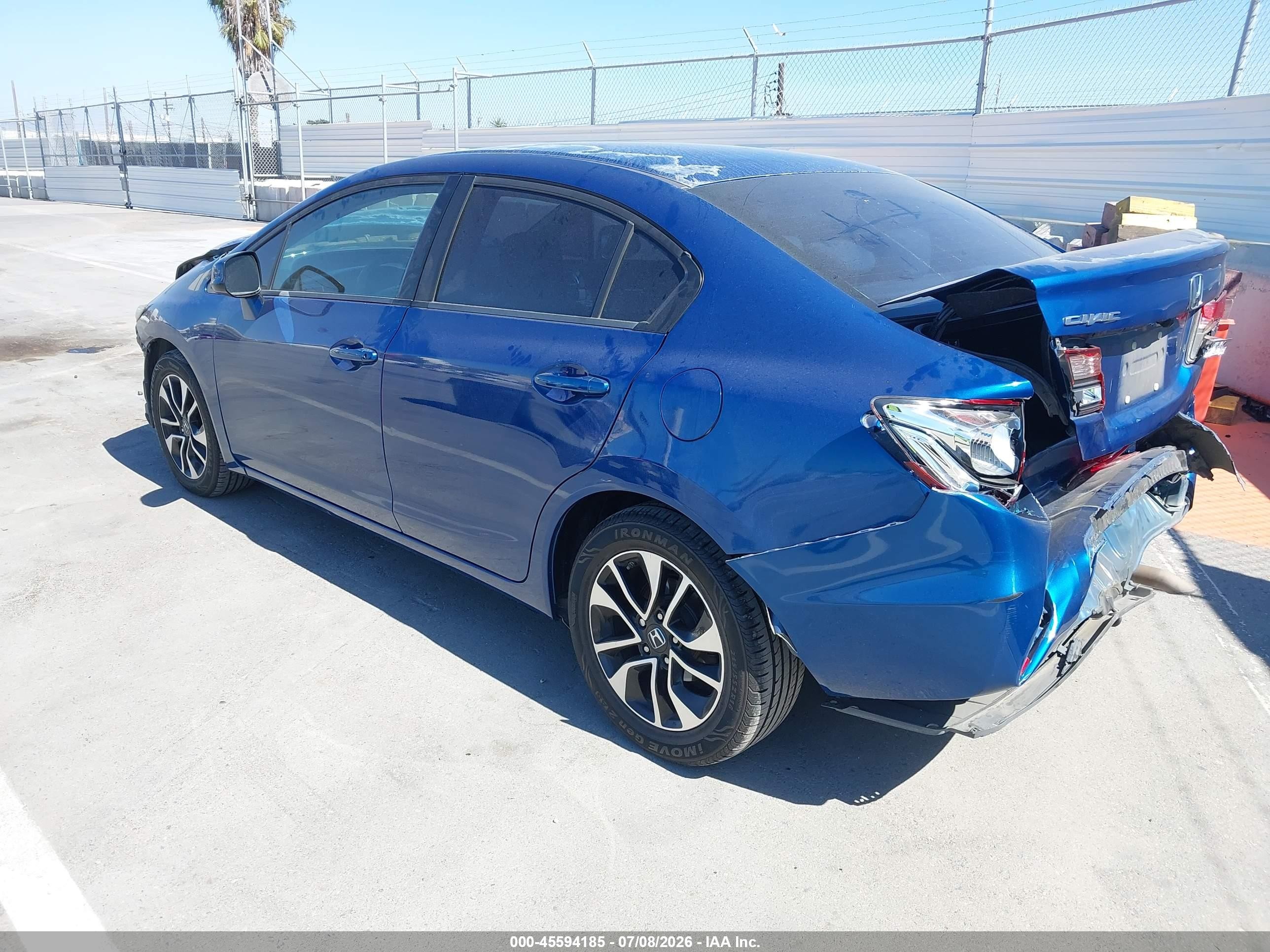 2013 Honda Civic Ex Blue vin: 19XFB2F81DE240135