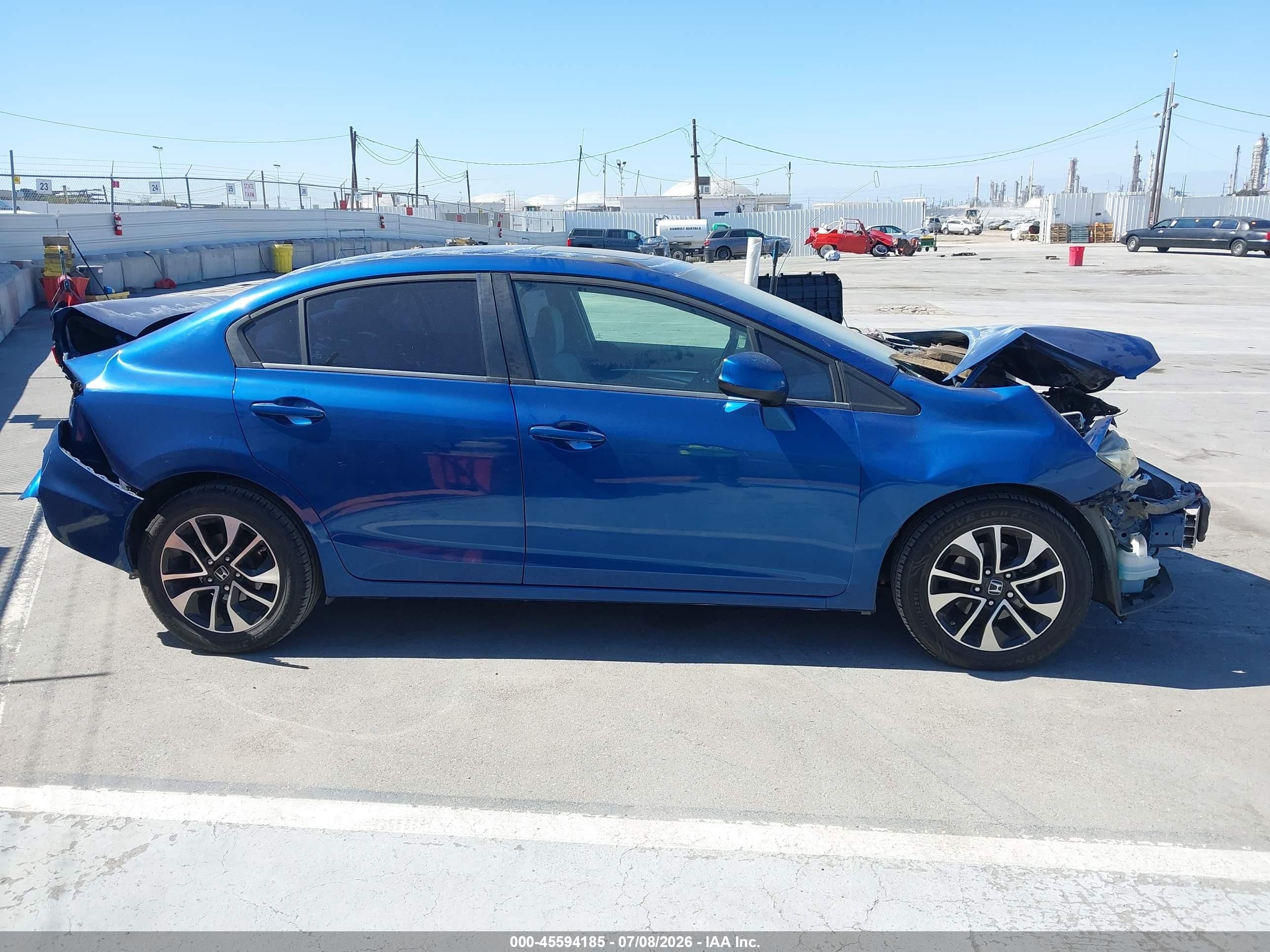 2013 Honda Civic Ex Blue vin: 19XFB2F81DE240135