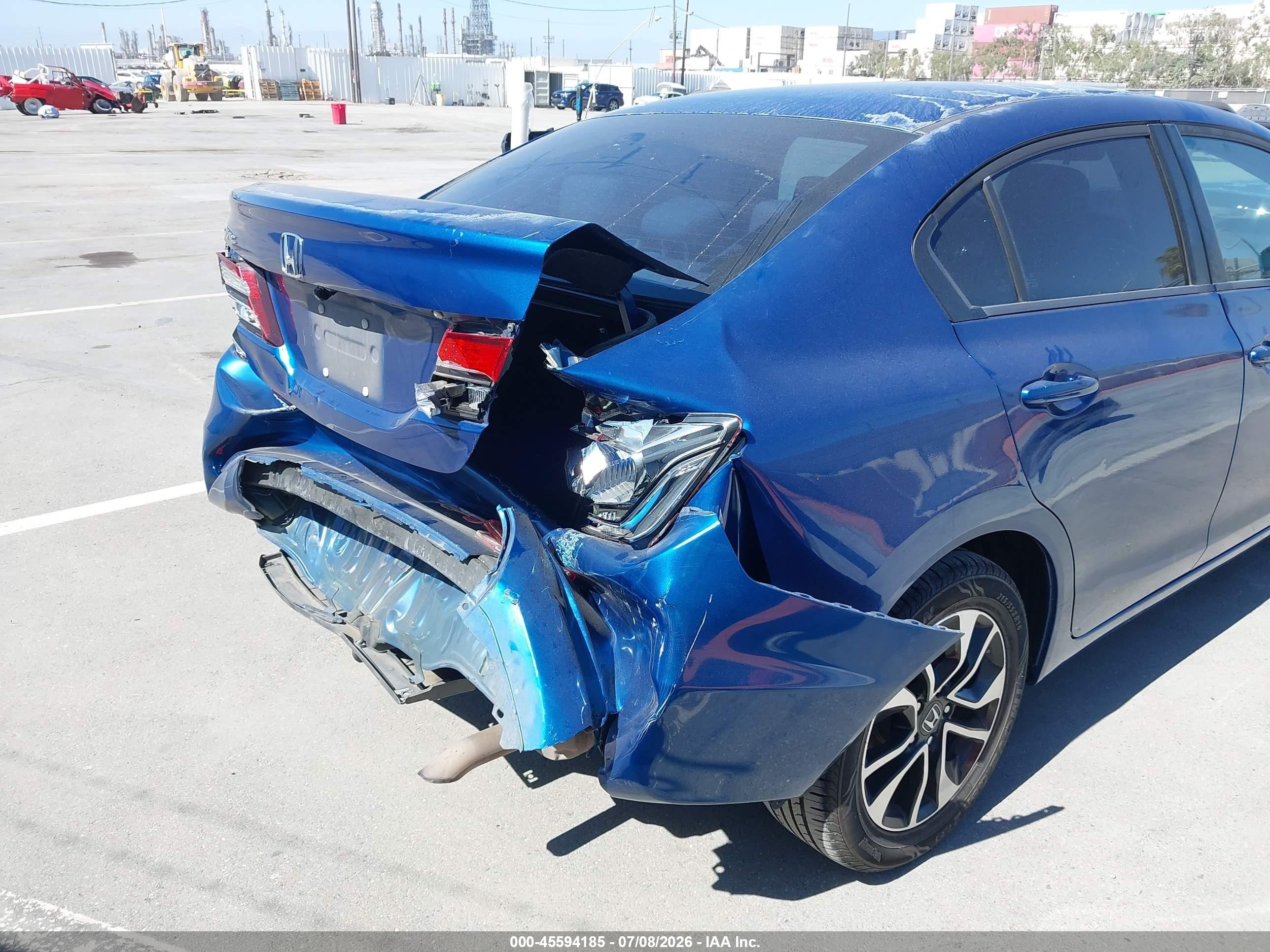 2013 Honda Civic Ex Blue vin: 19XFB2F81DE240135