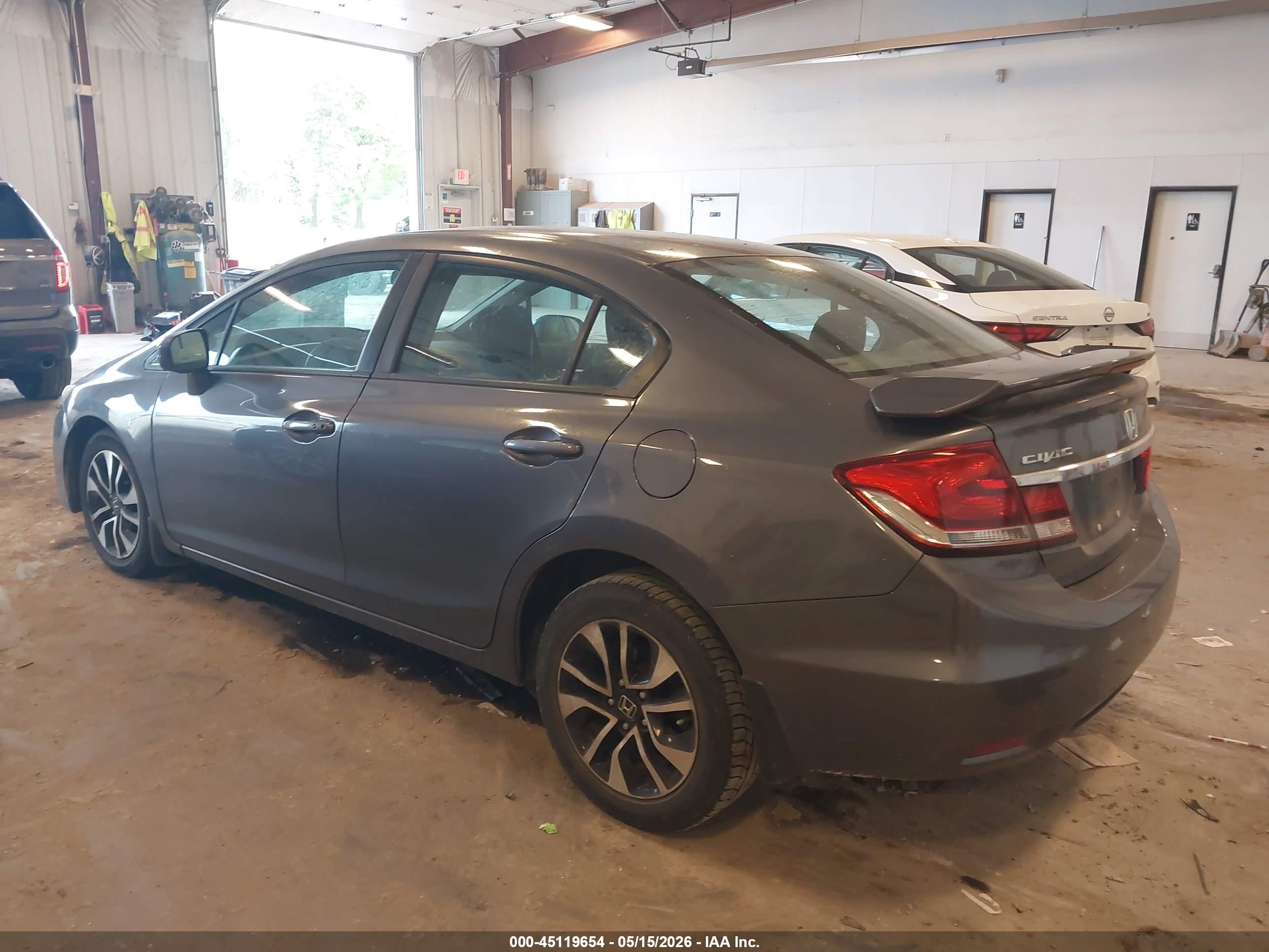 2014 Honda Civic Ex Серый vin: 19XFB2F81EE006837