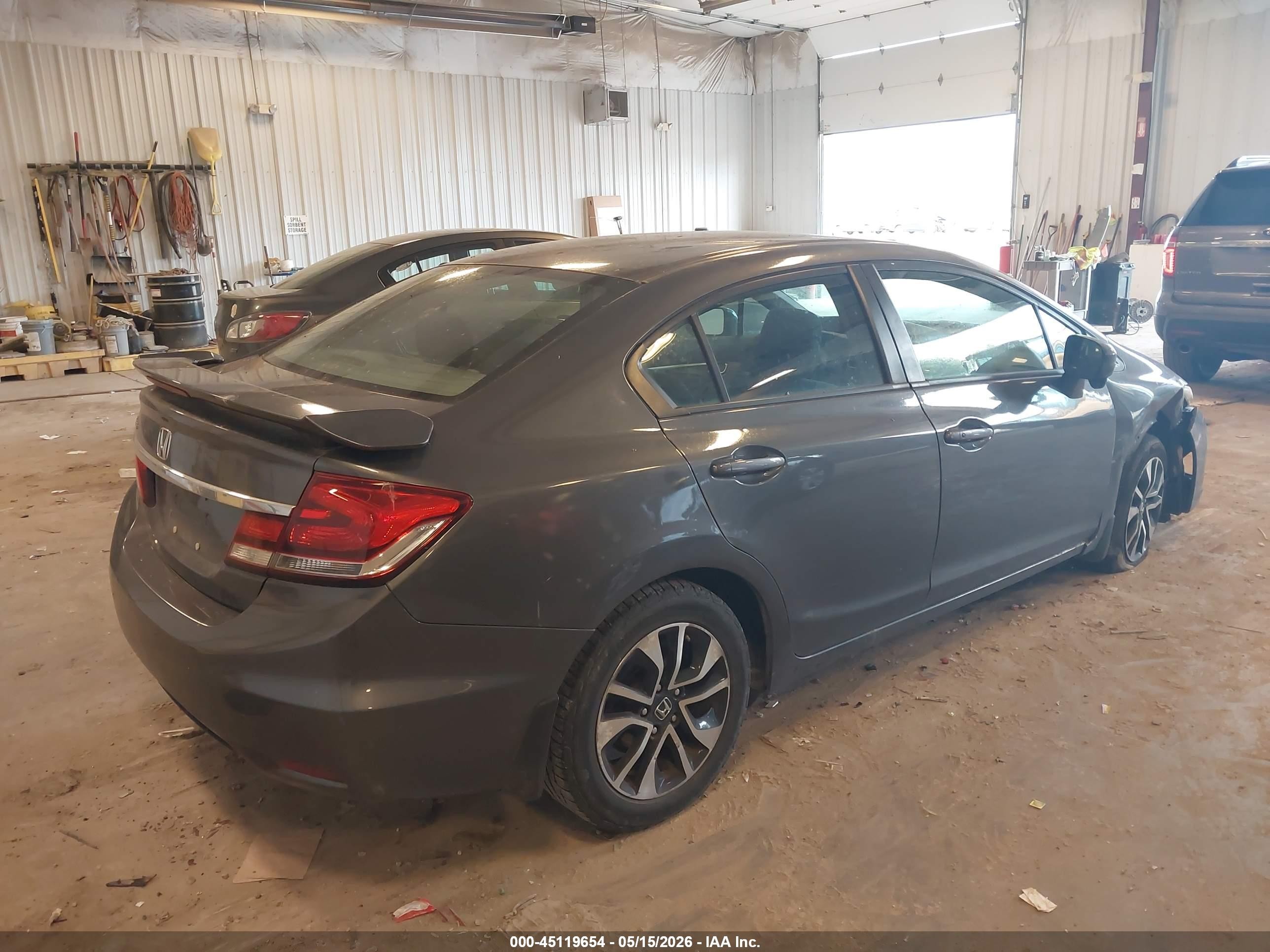 2014 Honda Civic Ex Серый vin: 19XFB2F81EE006837