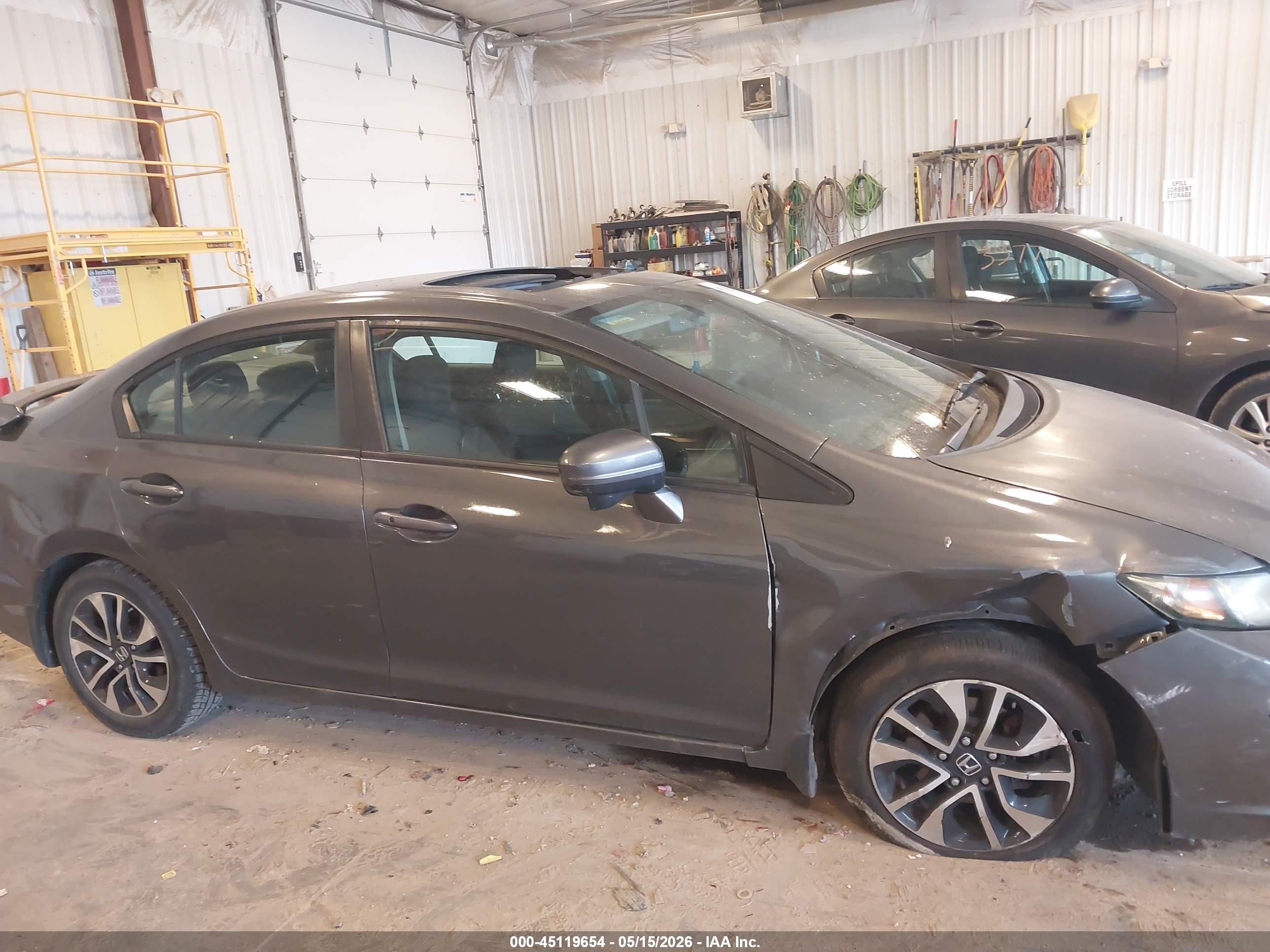 2014 Honda Civic Ex Серый vin: 19XFB2F81EE006837