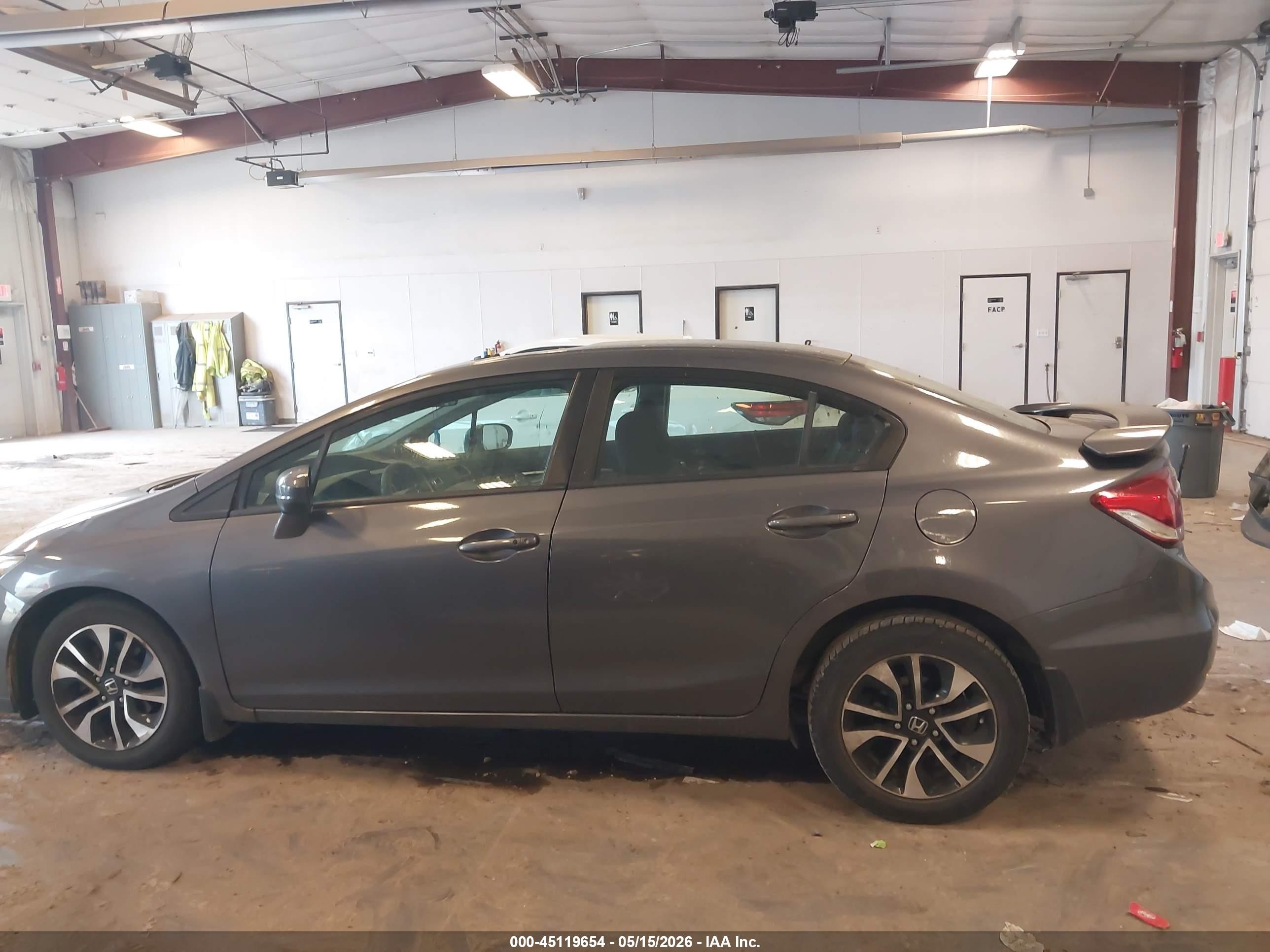 2014 Honda Civic Ex Серый vin: 19XFB2F81EE006837