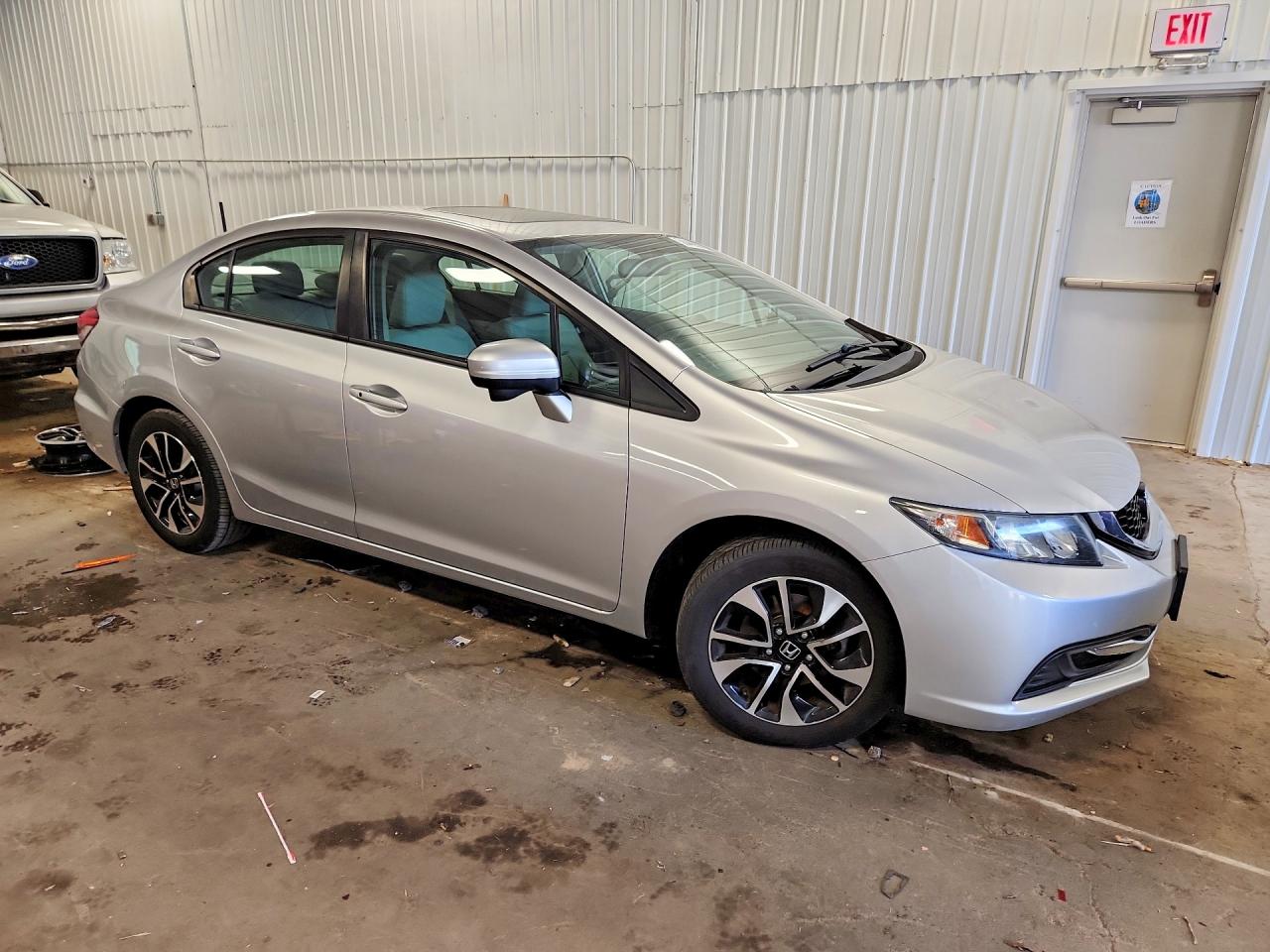 2014 Honda Civic Ex Silver vin: 19XFB2F81EE009009