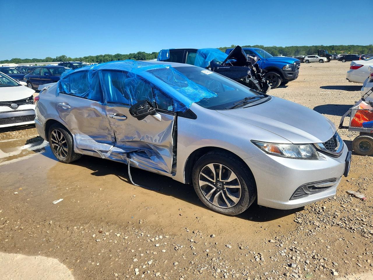 2014 Honda Civic Ex Серебряный vin: 19XFB2F81EE027638
