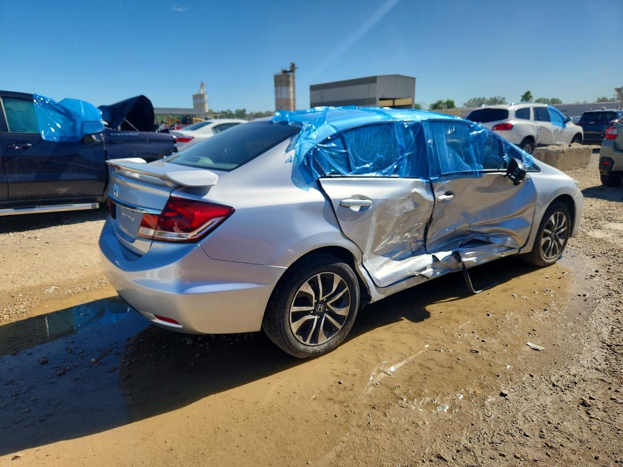 2014 Honda Civic Ex Серебряный vin: 19XFB2F81EE027638
