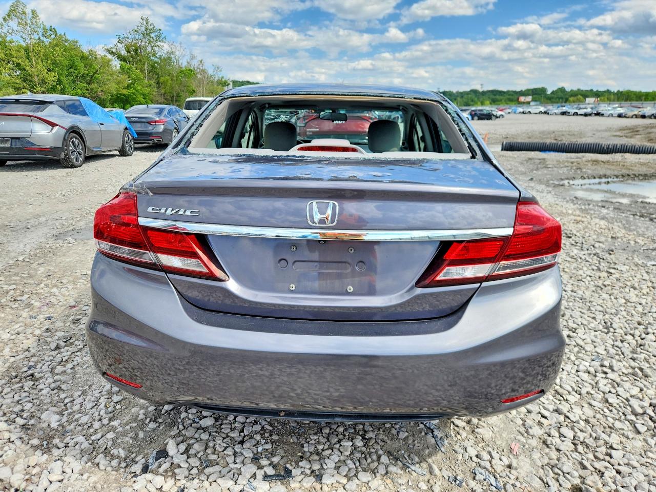 2014 Honda Civic Ex Gray vin: 19XFB2F81EE032399