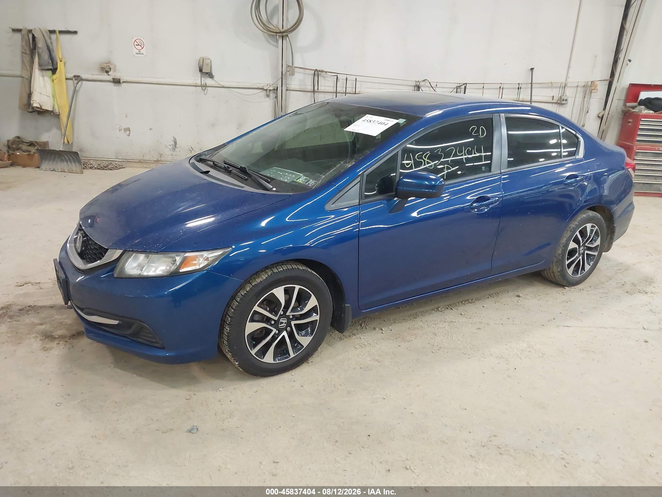 2014 Honda Civic Ex Blue vin: 19XFB2F81EE045069
