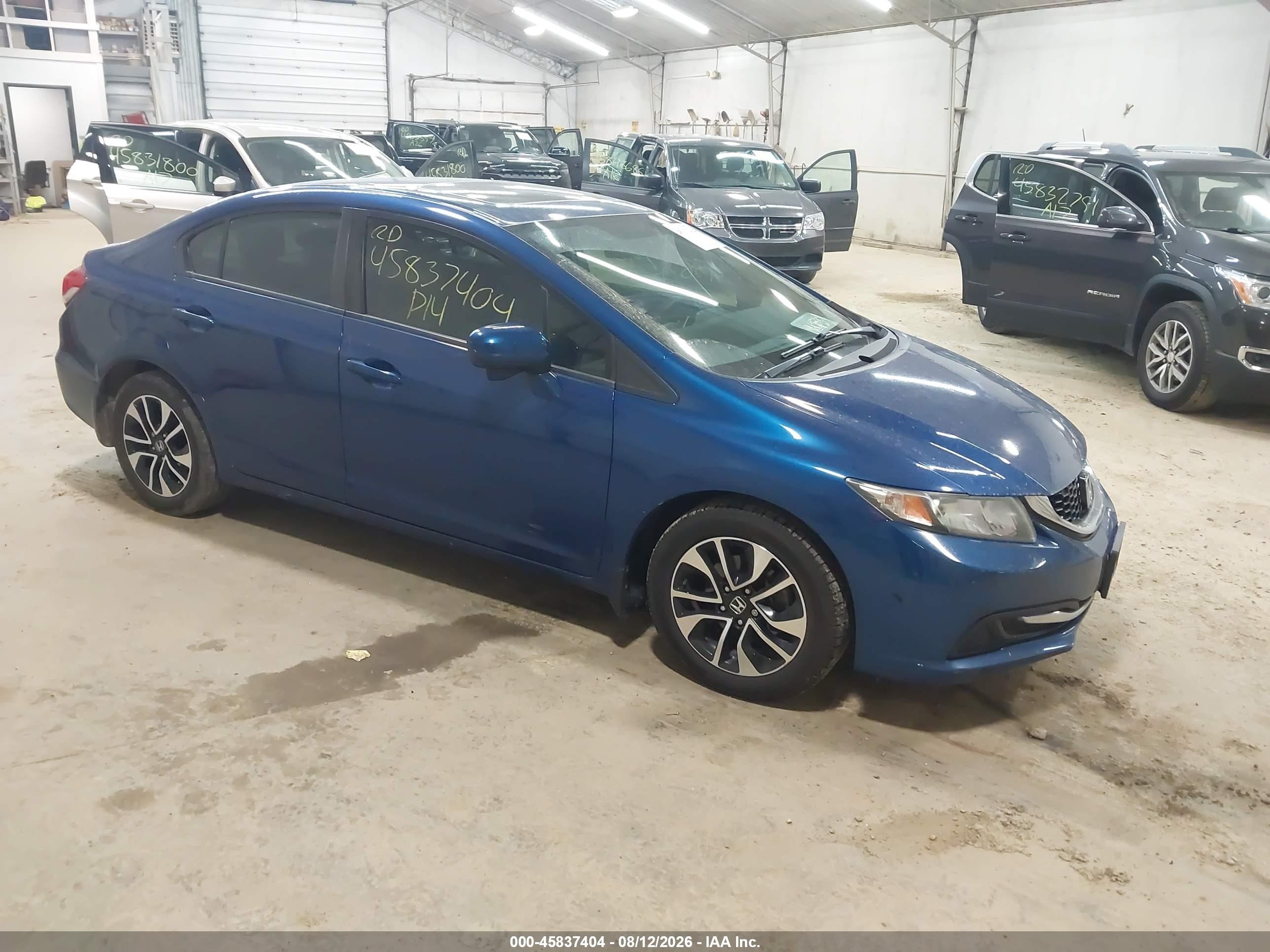 2014 Honda Civic Ex Blue vin: 19XFB2F81EE045069