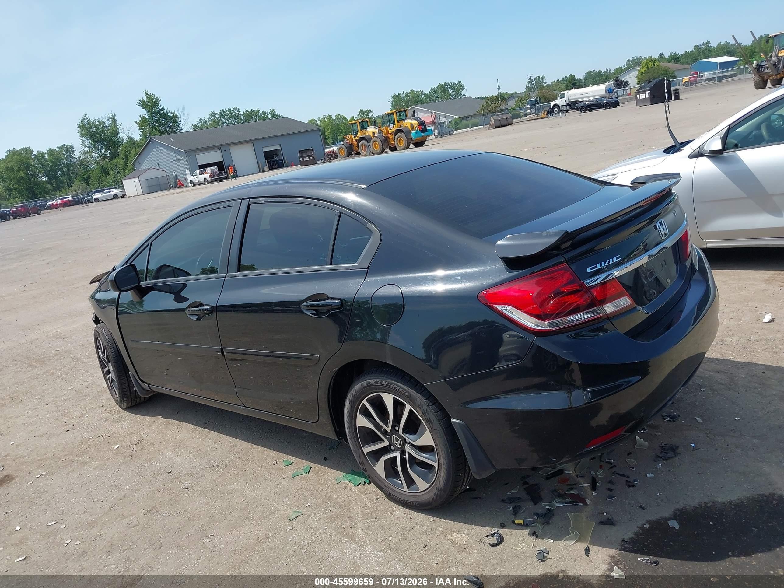 2014 Honda Civic Ex Black vin: 19XFB2F81EE060803
